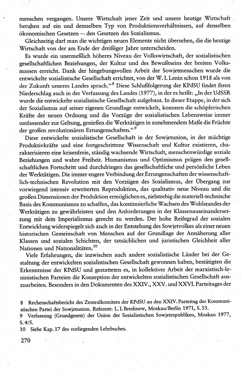 Wissenschaftlicher Kommunismus [Deutsche Demokratische Republik (DDR)], Lehrbuch für das marxistisch-leninistische Grundlagenstudium 1983, Seite 270 (Wiss. Komm. DDR Lb. 1983, S. 270)