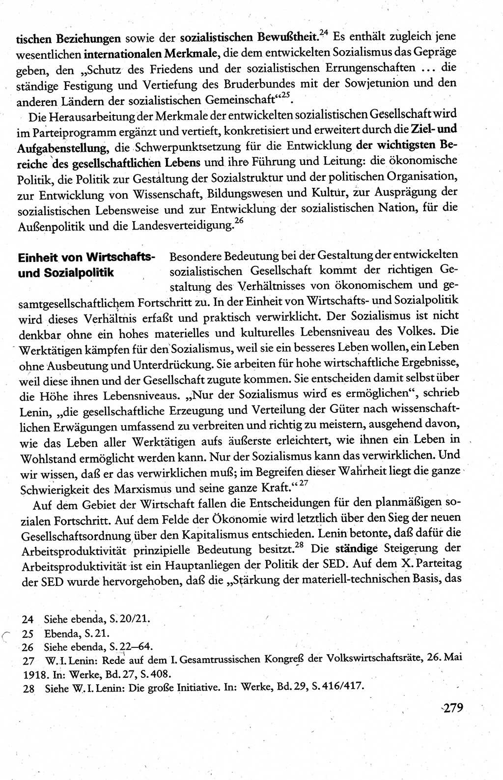 Wissenschaftlicher Kommunismus [Deutsche Demokratische Republik (DDR)], Lehrbuch für das marxistisch-leninistische Grundlagenstudium 1983, Seite 279 (Wiss. Komm. DDR Lb. 1983, S. 279)