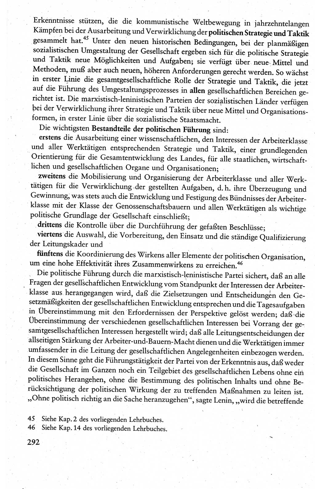 Wissenschaftlicher Kommunismus [Deutsche Demokratische Republik (DDR)], Lehrbuch für das marxistisch-leninistische Grundlagenstudium 1983, Seite 292 (Wiss. Komm. DDR Lb. 1983, S. 292)
