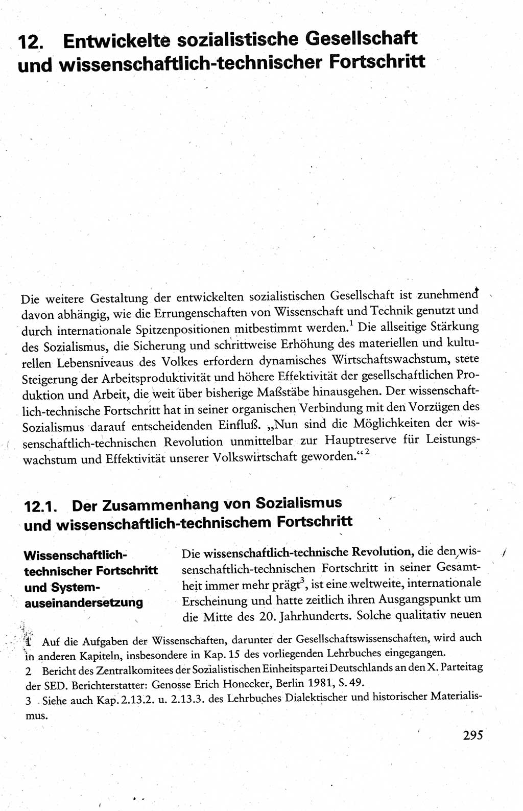 Wissenschaftlicher Kommunismus [Deutsche Demokratische Republik (DDR)], Lehrbuch für das marxistisch-leninistische Grundlagenstudium 1983, Seite 295 (Wiss. Komm. DDR Lb. 1983, S. 295)