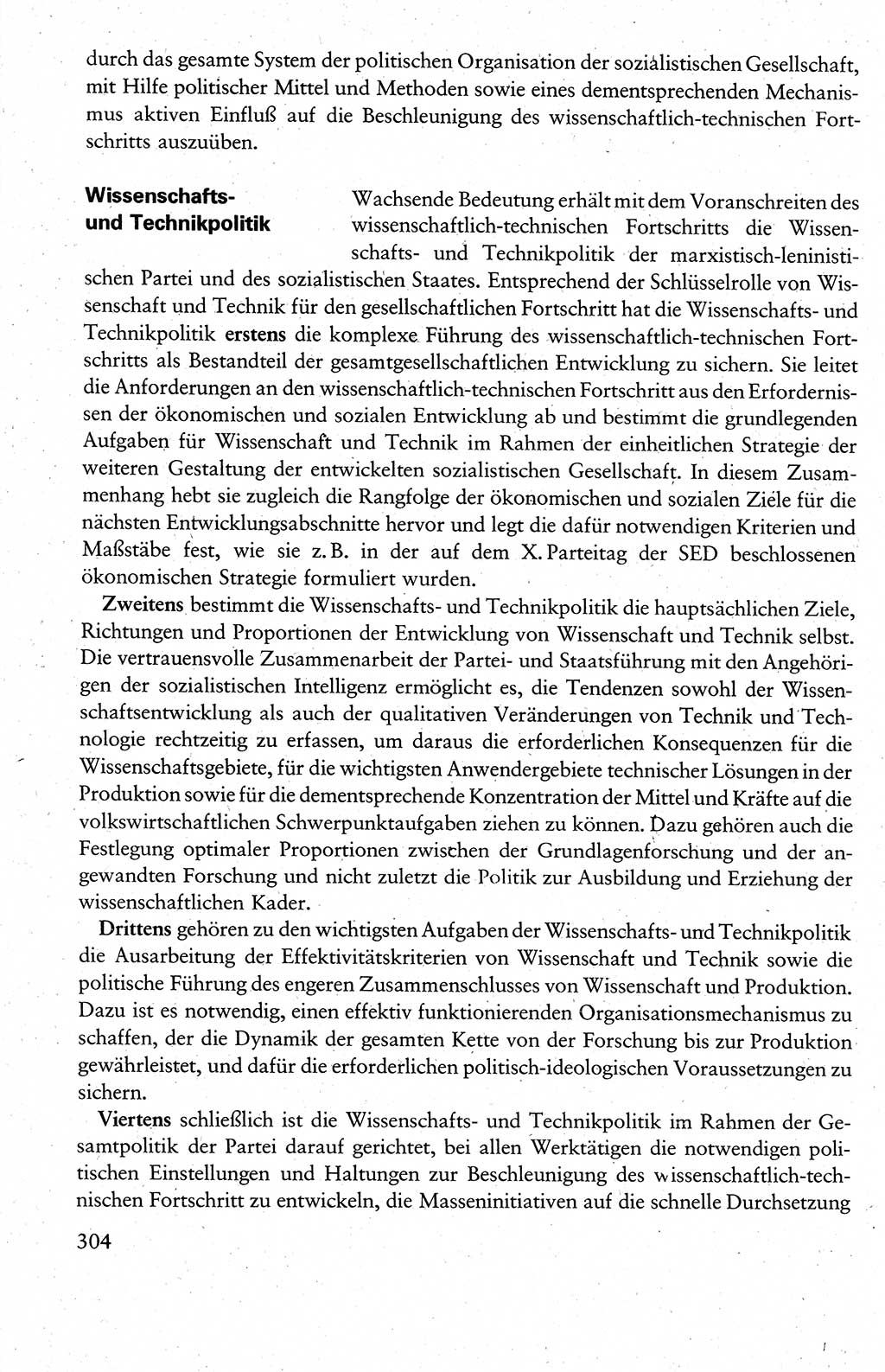 Wissenschaftlicher Kommunismus [Deutsche Demokratische Republik (DDR)], Lehrbuch für das marxistisch-leninistische Grundlagenstudium 1983, Seite 304 (Wiss. Komm. DDR Lb. 1983, S. 304)