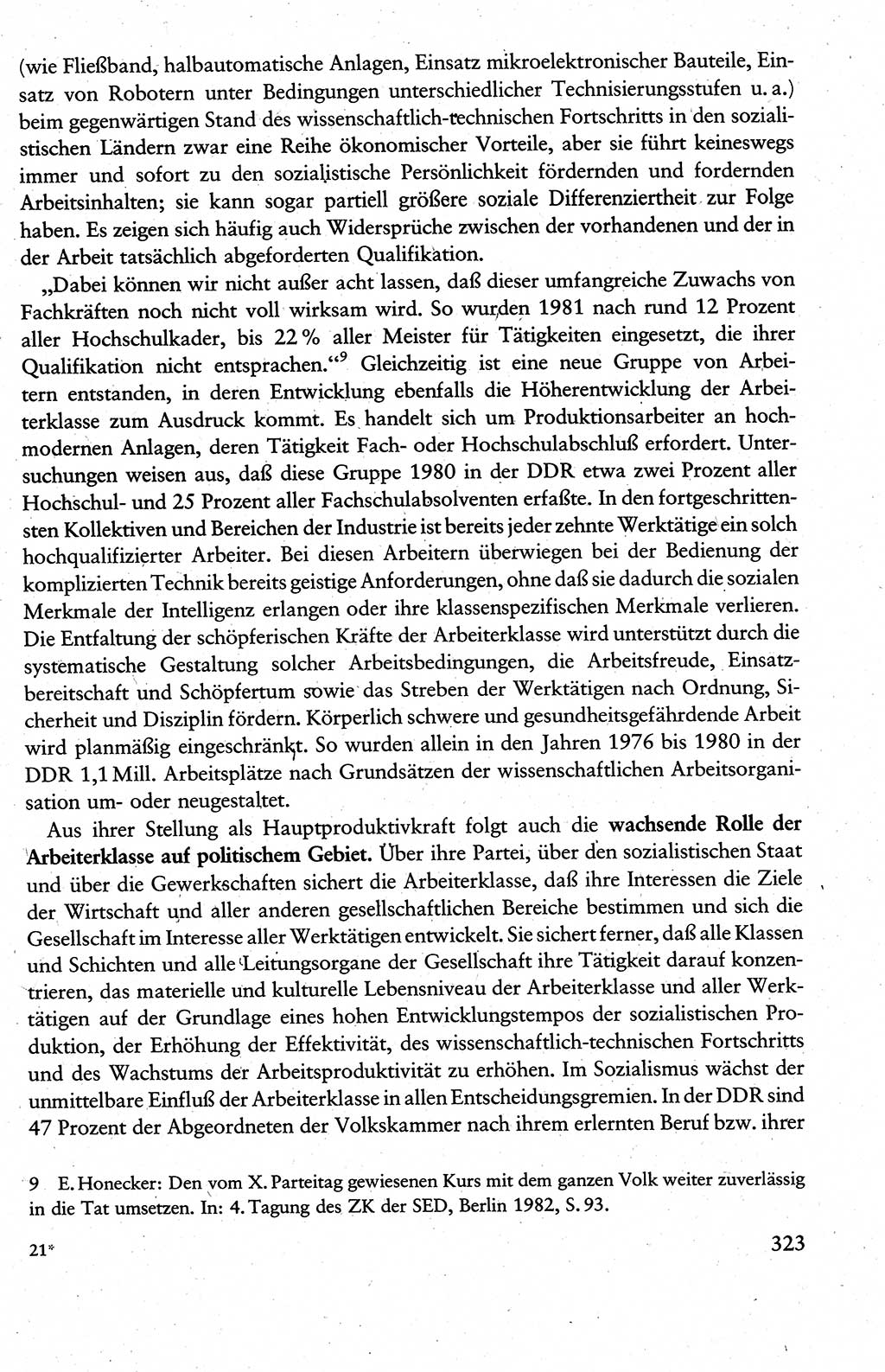 Wissenschaftlicher Kommunismus [Deutsche Demokratische Republik (DDR)], Lehrbuch für das marxistisch-leninistische Grundlagenstudium 1983, Seite 323 (Wiss. Komm. DDR Lb. 1983, S. 323)
