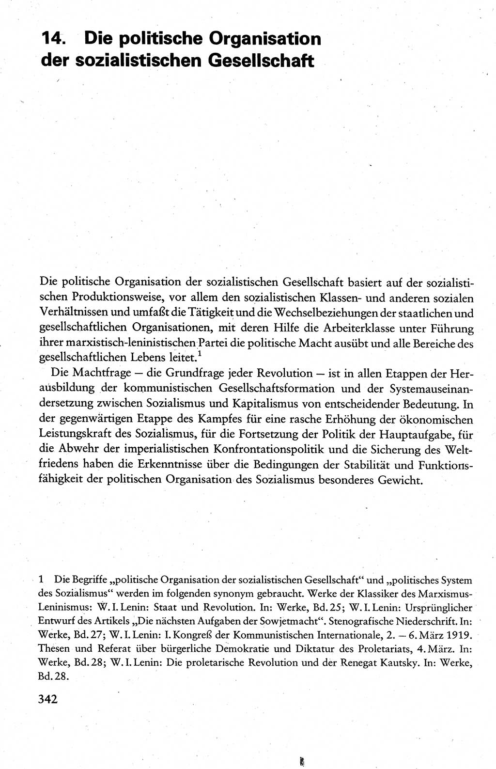 Wissenschaftlicher Kommunismus [Deutsche Demokratische Republik (DDR)], Lehrbuch für das marxistisch-leninistische Grundlagenstudium 1983, Seite 342 (Wiss. Komm. DDR Lb. 1983, S. 342)