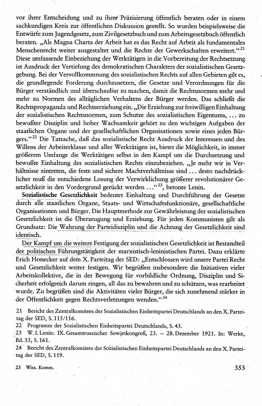 Wissenschaftlicher Kommunismus [Deutsche Demokratische Republik (DDR)], Lehrbuch für das marxistisch-leninistische Grundlagenstudium 1983, Seite 353 (Wiss. Komm. DDR Lb. 1983, S. 353)