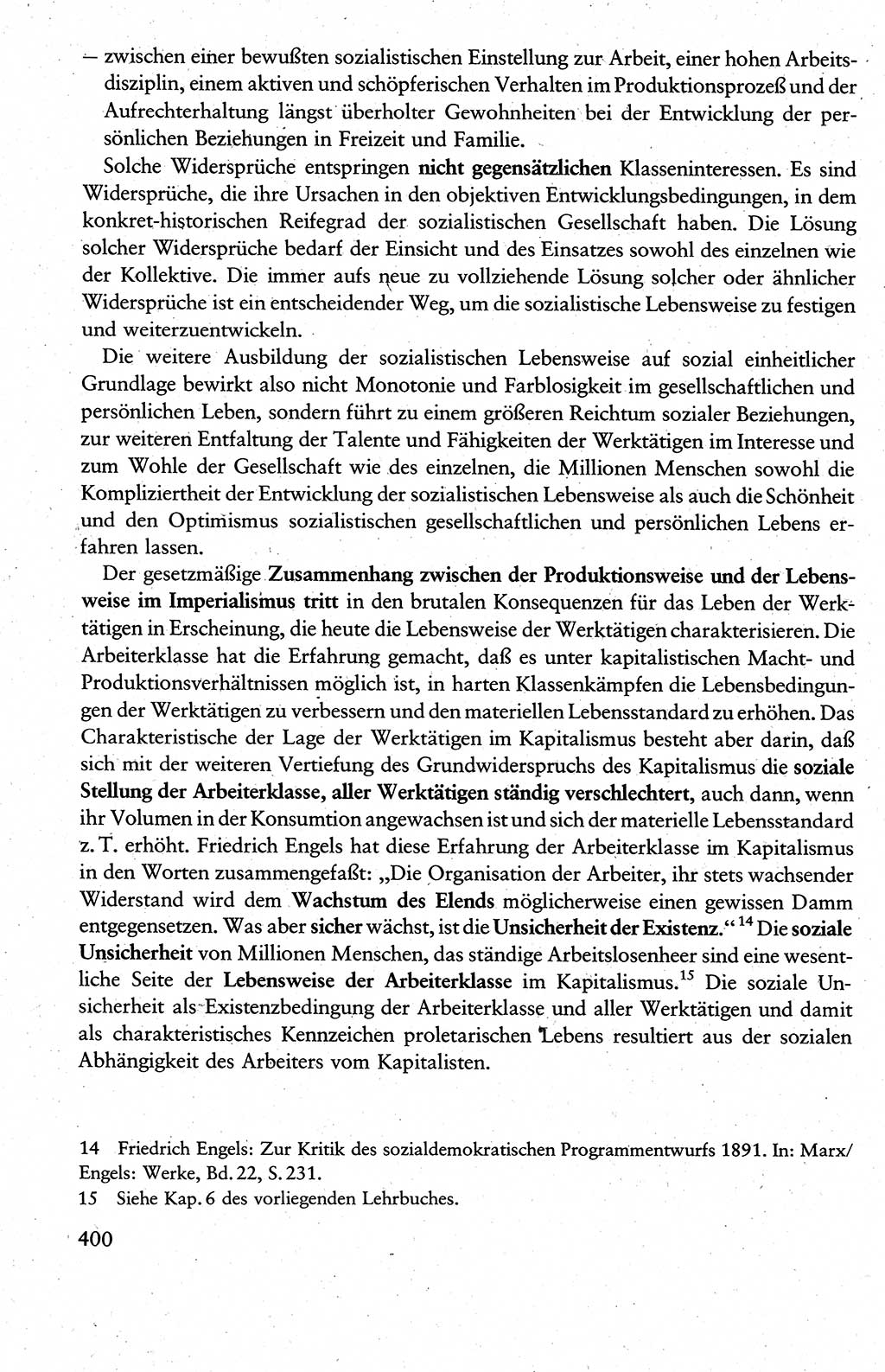 Wissenschaftlicher Kommunismus [Deutsche Demokratische Republik (DDR)], Lehrbuch für das marxistisch-leninistische Grundlagenstudium 1983, Seite 400 (Wiss. Komm. DDR Lb. 1983, S. 400)