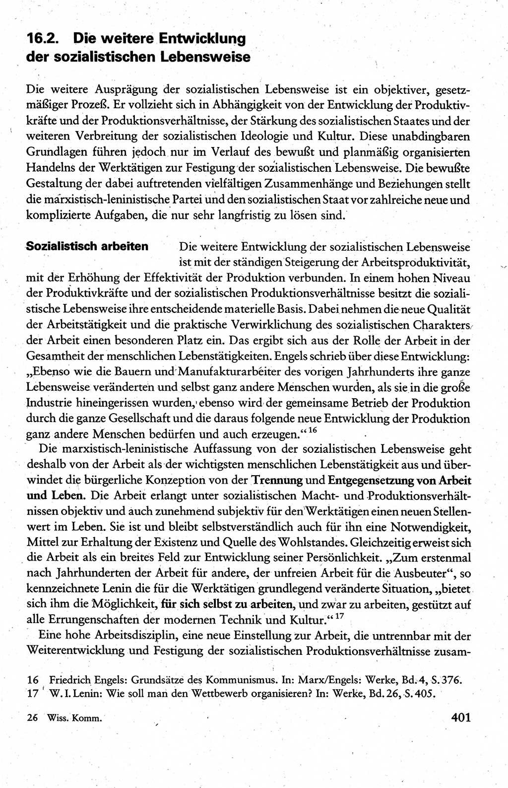 Wissenschaftlicher Kommunismus [Deutsche Demokratische Republik (DDR)], Lehrbuch für das marxistisch-leninistische Grundlagenstudium 1983, Seite 401 (Wiss. Komm. DDR Lb. 1983, S. 401)