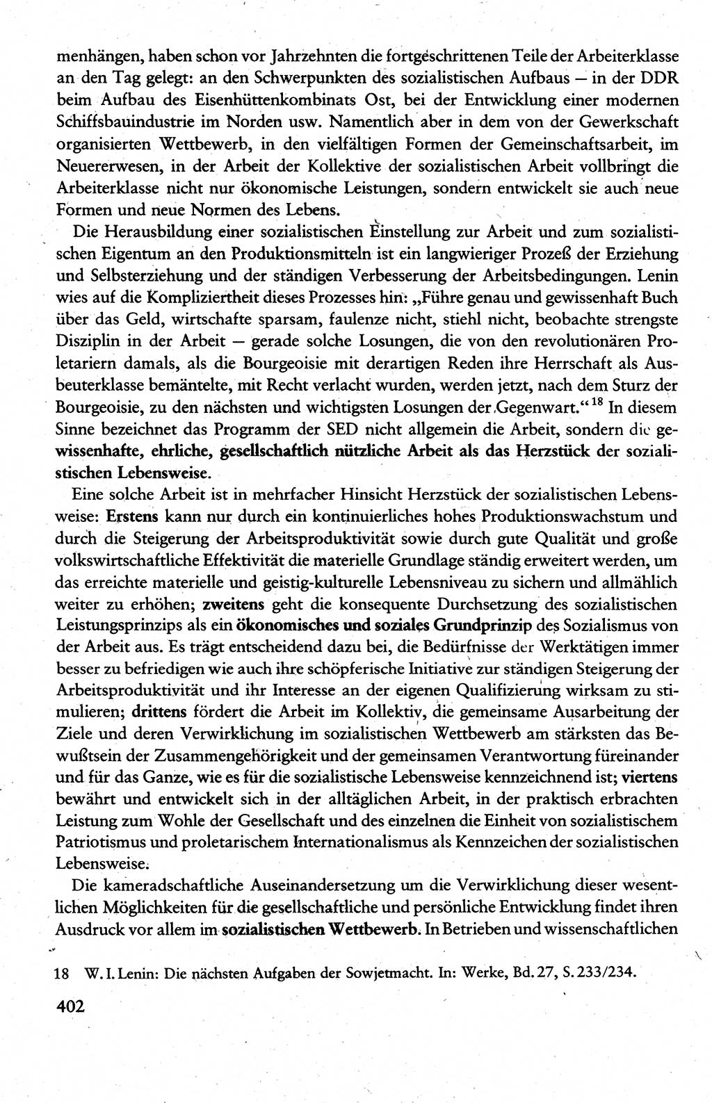 Wissenschaftlicher Kommunismus [Deutsche Demokratische Republik (DDR)], Lehrbuch für das marxistisch-leninistische Grundlagenstudium 1983, Seite 402 (Wiss. Komm. DDR Lb. 1983, S. 402)