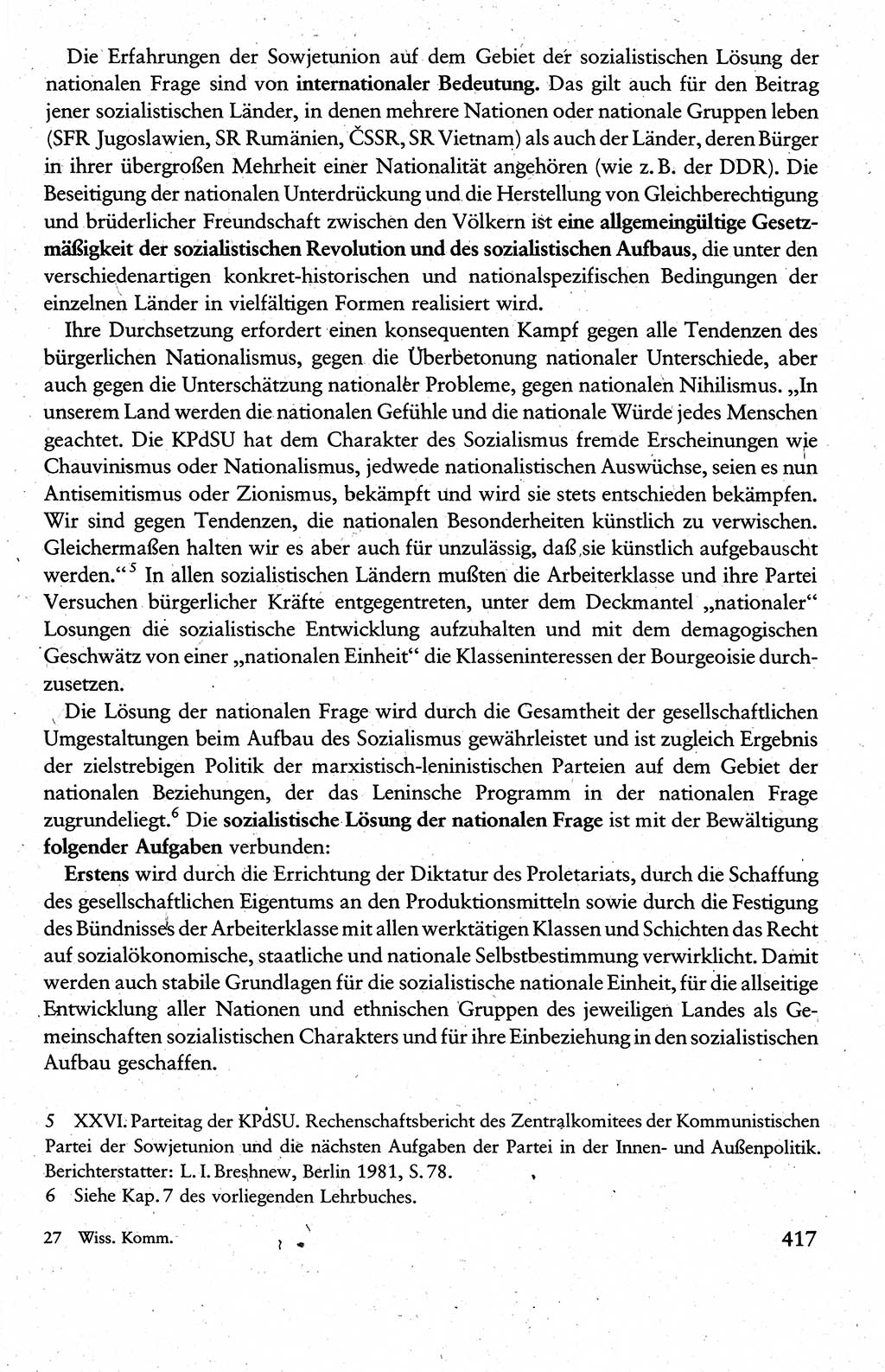 Wissenschaftlicher Kommunismus [Deutsche Demokratische Republik (DDR)], Lehrbuch für das marxistisch-leninistische Grundlagenstudium 1983, Seite 417 (Wiss. Komm. DDR Lb. 1983, S. 417)
