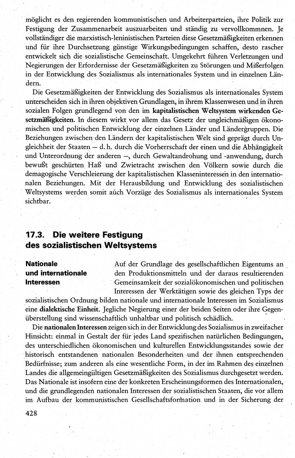 Wissenschaftlicher Kommunismus [Deutsche Demokratische Republik (DDR)], Lehrbuch für das marxistisch-leninistische Grundlagenstudium 1983, Seite 428 (Wiss. Komm. DDR Lb. 1983, S. 428)