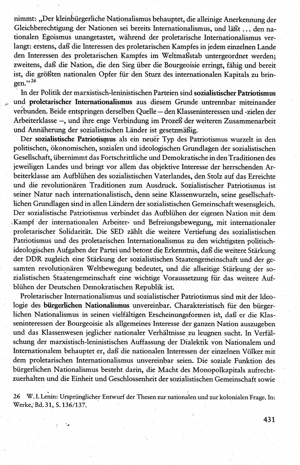 Wissenschaftlicher Kommunismus [Deutsche Demokratische Republik (DDR)], Lehrbuch für das marxistisch-leninistische Grundlagenstudium 1983, Seite 431 (Wiss. Komm. DDR Lb. 1983, S. 431)