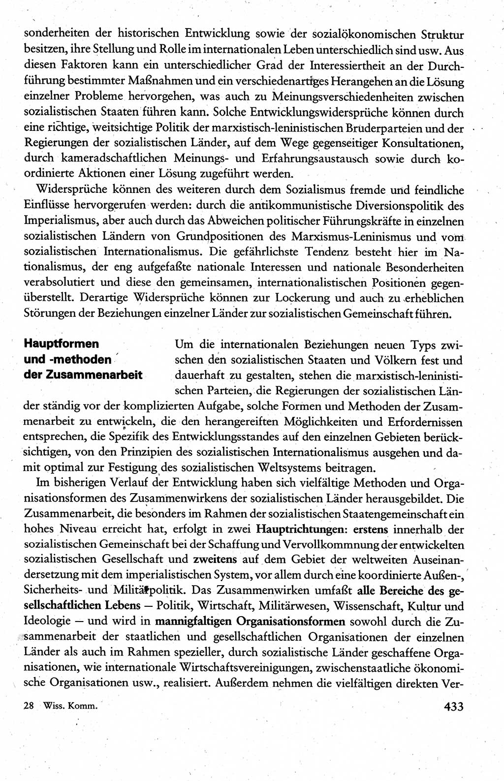 Wissenschaftlicher Kommunismus [Deutsche Demokratische Republik (DDR)], Lehrbuch für das marxistisch-leninistische Grundlagenstudium 1983, Seite 433 (Wiss. Komm. DDR Lb. 1983, S. 433)