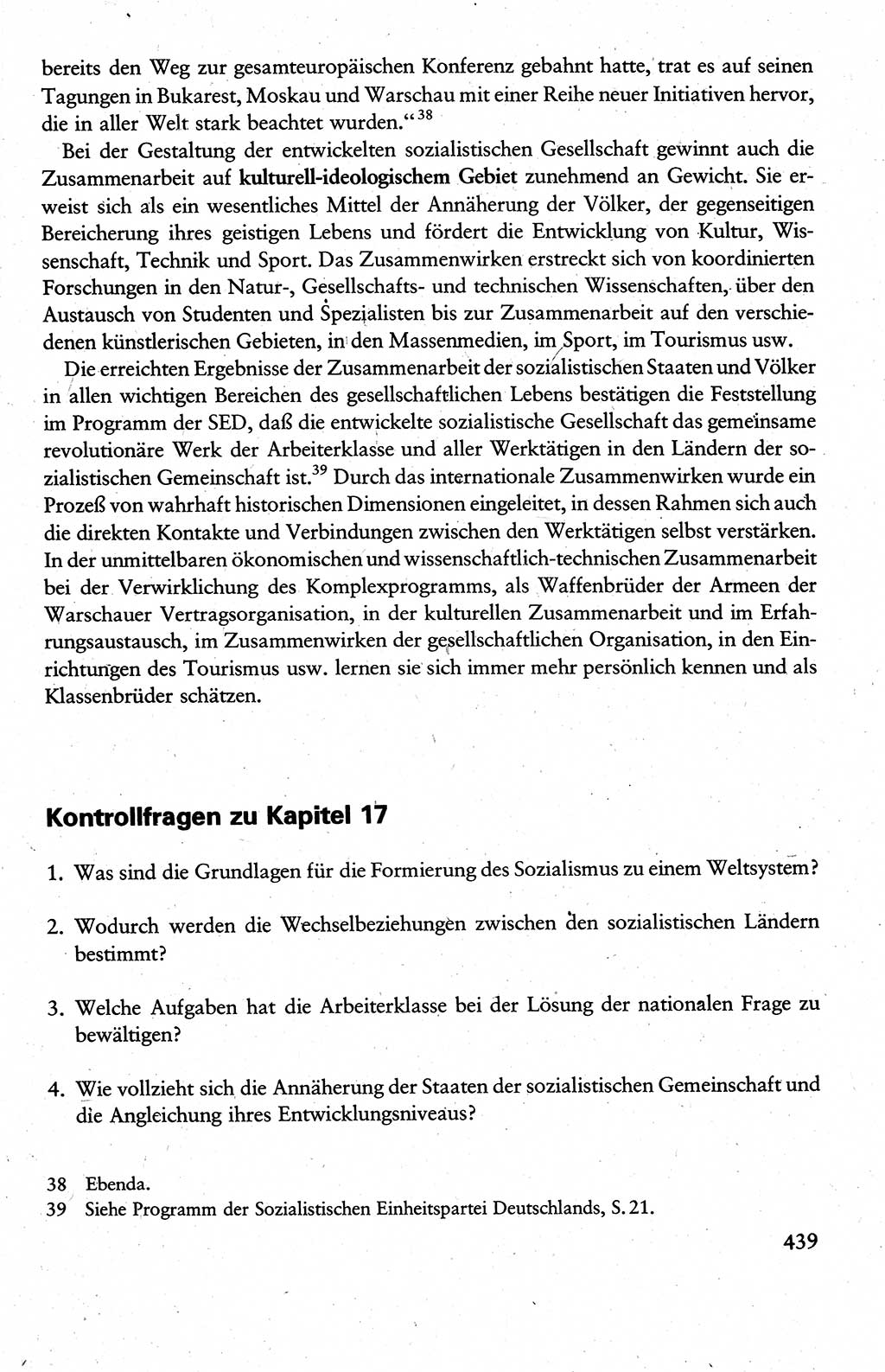 Wissenschaftlicher Kommunismus [Deutsche Demokratische Republik (DDR)], Lehrbuch für das marxistisch-leninistische Grundlagenstudium 1983, Seite 439 (Wiss. Komm. DDR Lb. 1983, S. 439)
