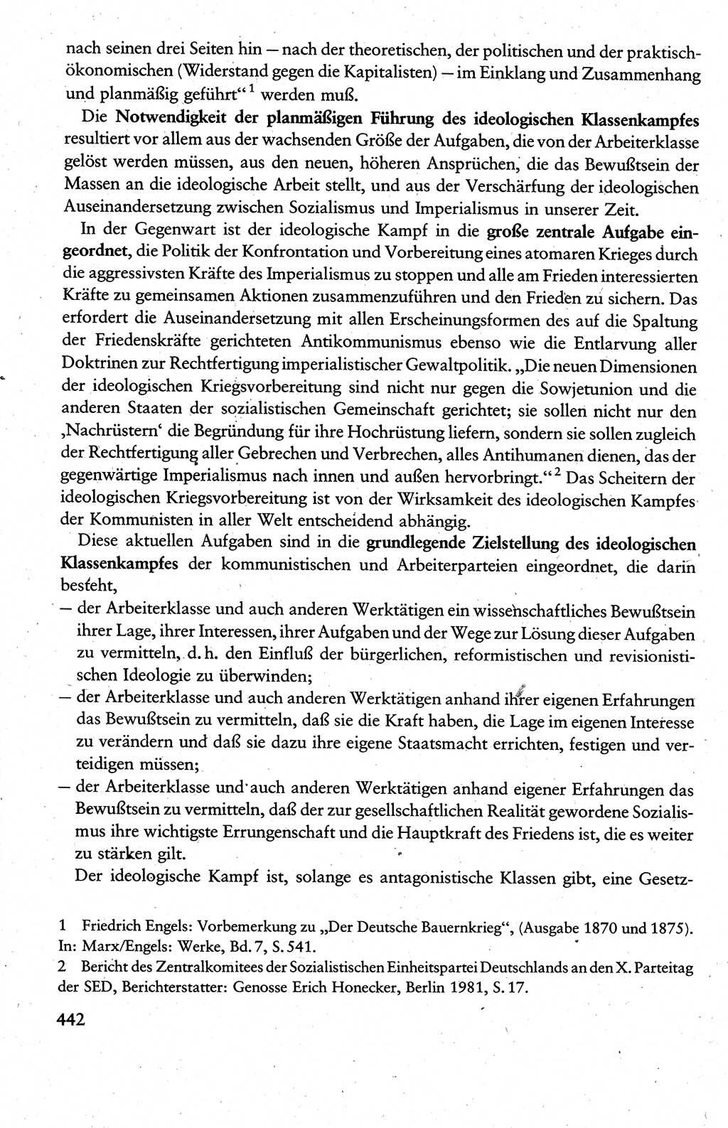 Wissenschaftlicher Kommunismus [Deutsche Demokratische Republik (DDR)], Lehrbuch für das marxistisch-leninistische Grundlagenstudium 1983, Seite 442 (Wiss. Komm. DDR Lb. 1983, S. 442)