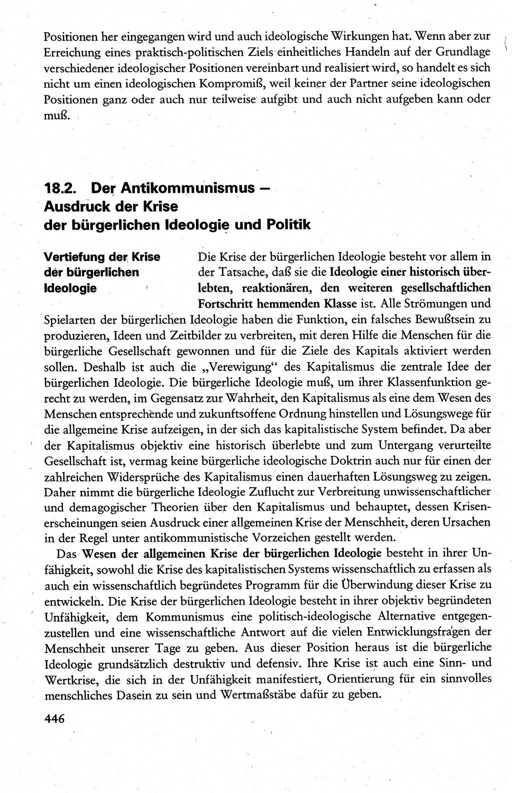 Wissenschaftlicher Kommunismus [Deutsche Demokratische Republik (DDR)], Lehrbuch für das marxistisch-leninistische Grundlagenstudium 1983, Seite 446 (Wiss. Komm. DDR Lb. 1983, S. 446)