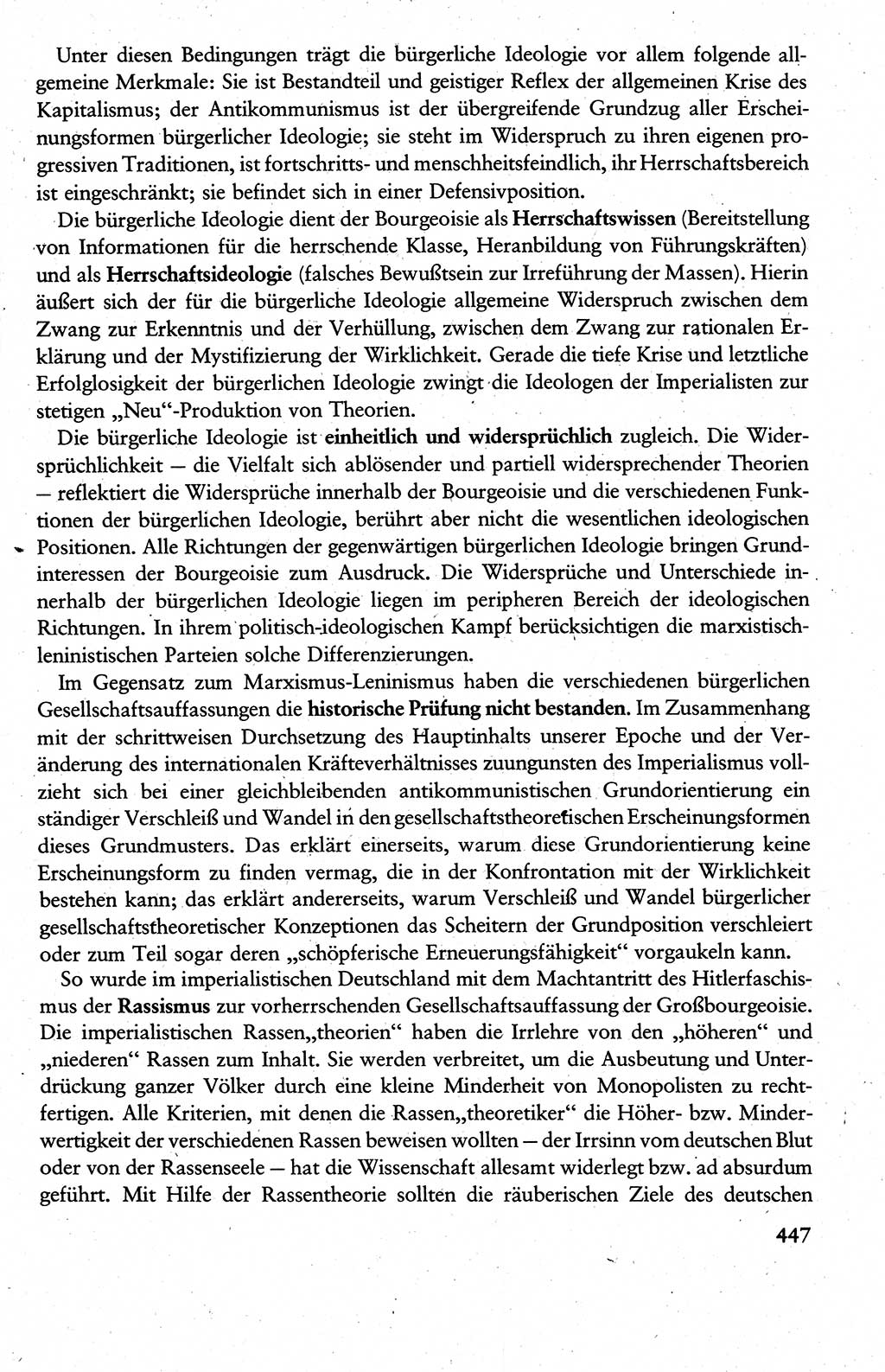 Wissenschaftlicher Kommunismus [Deutsche Demokratische Republik (DDR)], Lehrbuch fÃ¼r das marxistisch-leninistische Grundlagenstudium 1983, Seite 447 (Wiss. Komm. DDR Lb. 1983, S. 447)