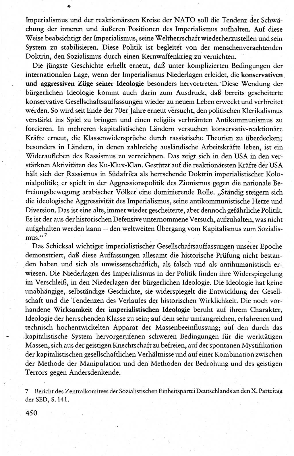 Wissenschaftlicher Kommunismus [Deutsche Demokratische Republik (DDR)], Lehrbuch für das marxistisch-leninistische Grundlagenstudium 1983, Seite 450 (Wiss. Komm. DDR Lb. 1983, S. 450)