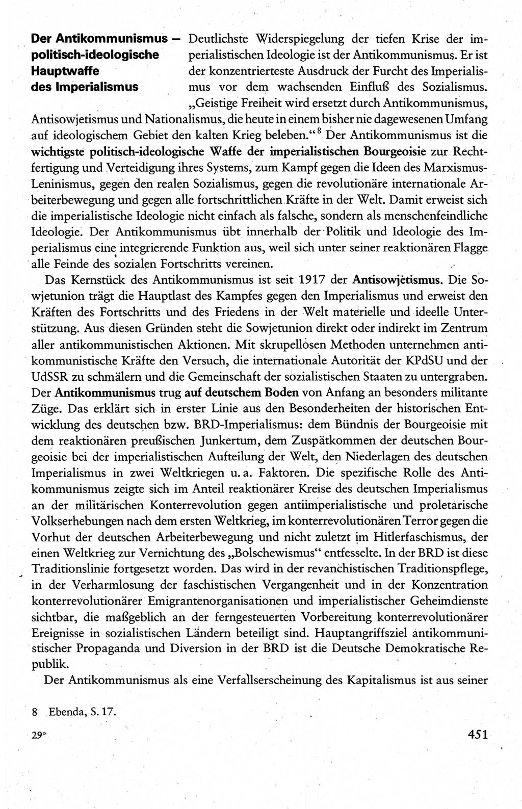 Wissenschaftlicher Kommunismus [Deutsche Demokratische Republik (DDR)], Lehrbuch für das marxistisch-leninistische Grundlagenstudium 1983, Seite 451 (Wiss. Komm. DDR Lb. 1983, S. 451)