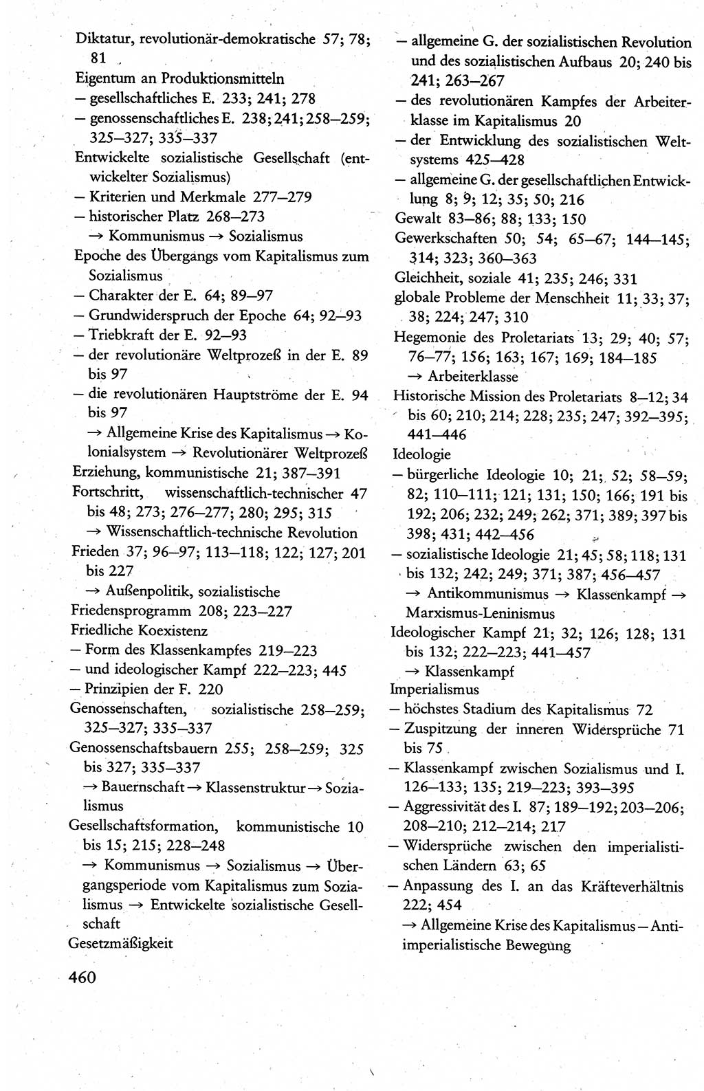 Wissenschaftlicher Kommunismus [Deutsche Demokratische Republik (DDR)], Lehrbuch für das marxistisch-leninistische Grundlagenstudium 1983, Seite 460 (Wiss. Komm. DDR Lb. 1983, S. 460)