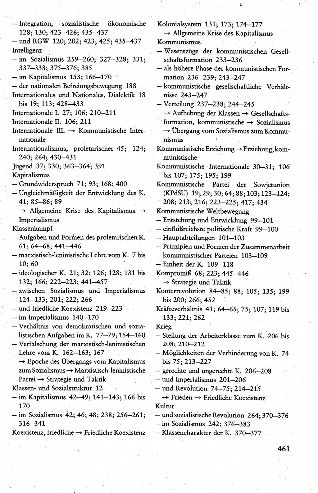 Wissenschaftlicher Kommunismus [Deutsche Demokratische Republik (DDR)], Lehrbuch für das marxistisch-leninistische Grundlagenstudium 1983, Seite 461 (Wiss. Komm. DDR Lb. 1983, S. 461)