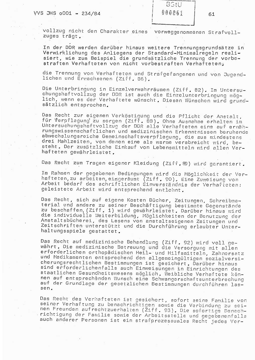 Dissertation Oberst Siegfried Rataizick (Abt. ⅩⅣ), Oberstleutnant Volkmar Heinz (Abt. ⅩⅣ), Oberstleutnant Werner Stein (HA Ⅸ), Hauptmann Heinz Conrad (JHS), Ministerium für Staatssicherheit (MfS) [Deutsche Demokratische Republik (DDR)], Juristische Hochschule (JHS), Vertrauliche Verschlußsache (VVS) o001-234/84, Potsdam 1984, Seite 61 (Diss. MfS DDR JHS VVS o001-234/84 1984, S. 61)