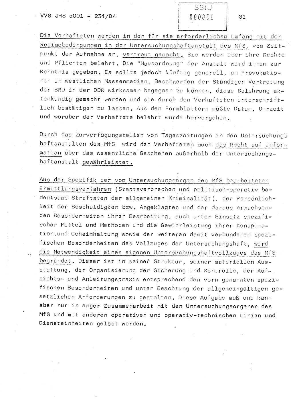 Dissertation Oberst Siegfried Rataizick (Abt. ⅩⅣ), Oberstleutnant Volkmar Heinz (Abt. ⅩⅣ), Oberstleutnant Werner Stein (HA Ⅸ), Hauptmann Heinz Conrad (JHS), Ministerium für Staatssicherheit (MfS) [Deutsche Demokratische Republik (DDR)], Juristische Hochschule (JHS), Vertrauliche Verschlußsache (VVS) o001-234/84, Potsdam 1984, Seite 81 (Diss. MfS DDR JHS VVS o001-234/84 1984, S. 81)