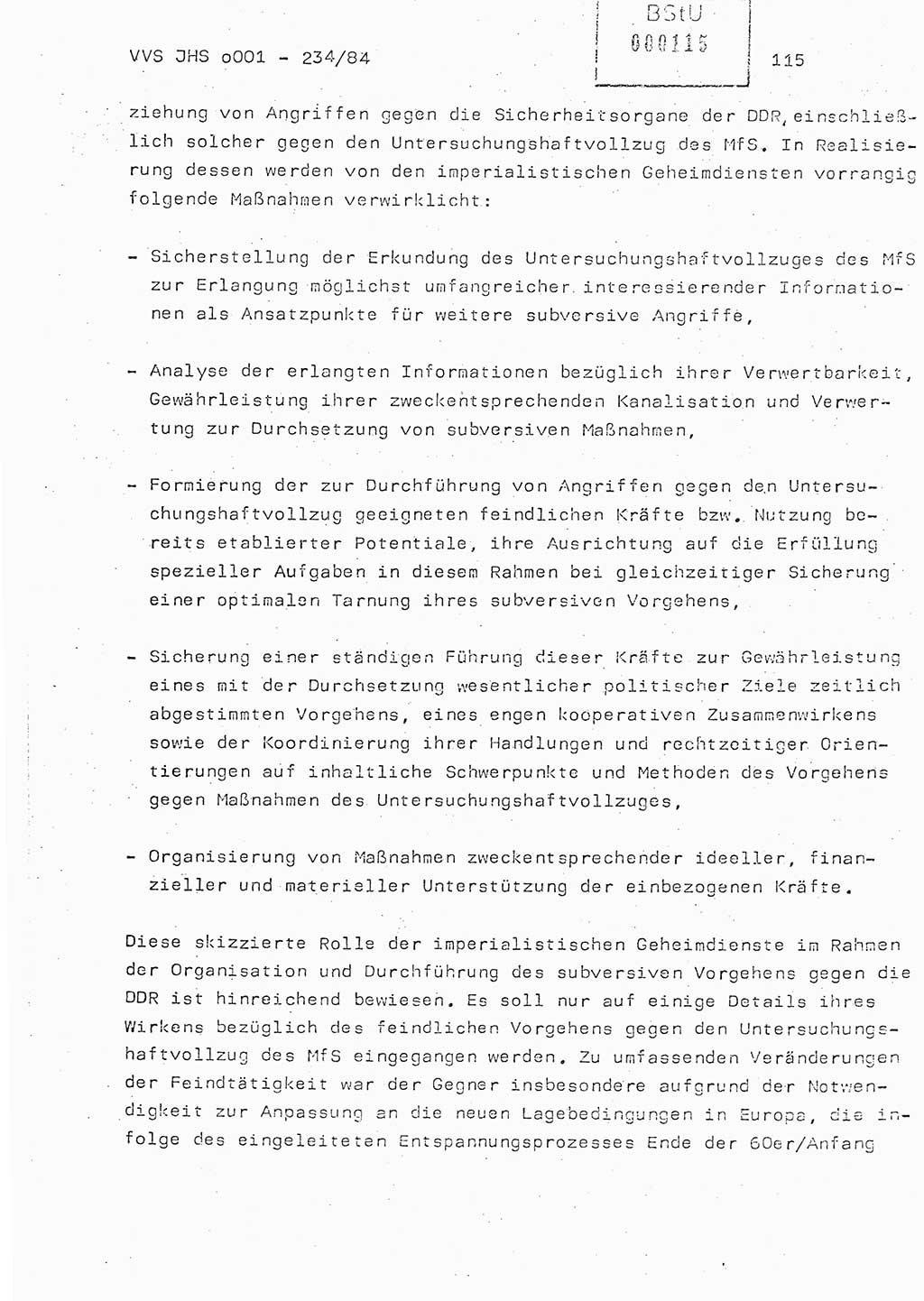 Dissertation Oberst Siegfried Rataizick (Abt. ⅩⅣ), Oberstleutnant Volkmar Heinz (Abt. ⅩⅣ), Oberstleutnant Werner Stein (HA Ⅸ), Hauptmann Heinz Conrad (JHS), Ministerium für Staatssicherheit (MfS) [Deutsche Demokratische Republik (DDR)], Juristische Hochschule (JHS), Vertrauliche Verschlußsache (VVS) o001-234/84, Potsdam 1984, Seite 115 (Diss. MfS DDR JHS VVS o001-234/84 1984, S. 115)