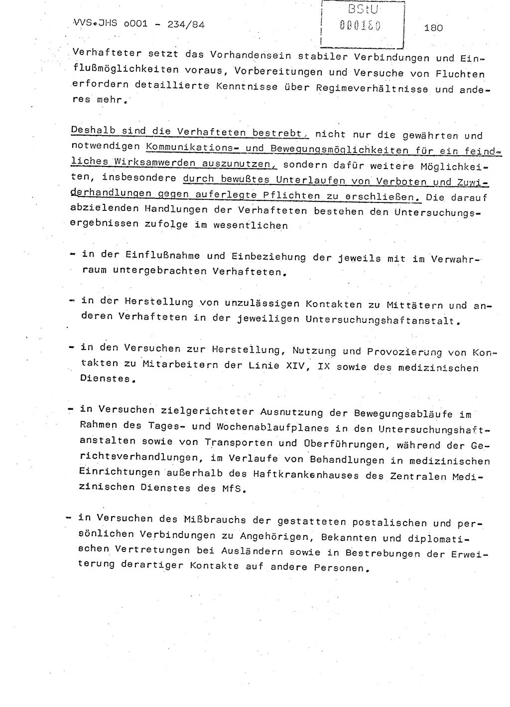 Dissertation Oberst Siegfried Rataizick (Abt. ⅩⅣ), Oberstleutnant Volkmar Heinz (Abt. ⅩⅣ), Oberstleutnant Werner Stein (HA Ⅸ), Hauptmann Heinz Conrad (JHS), Ministerium für Staatssicherheit (MfS) [Deutsche Demokratische Republik (DDR)], Juristische Hochschule (JHS), Vertrauliche Verschlußsache (VVS) o001-234/84, Potsdam 1984, Seite 180 (Diss. MfS DDR JHS VVS o001-234/84 1984, S. 180)