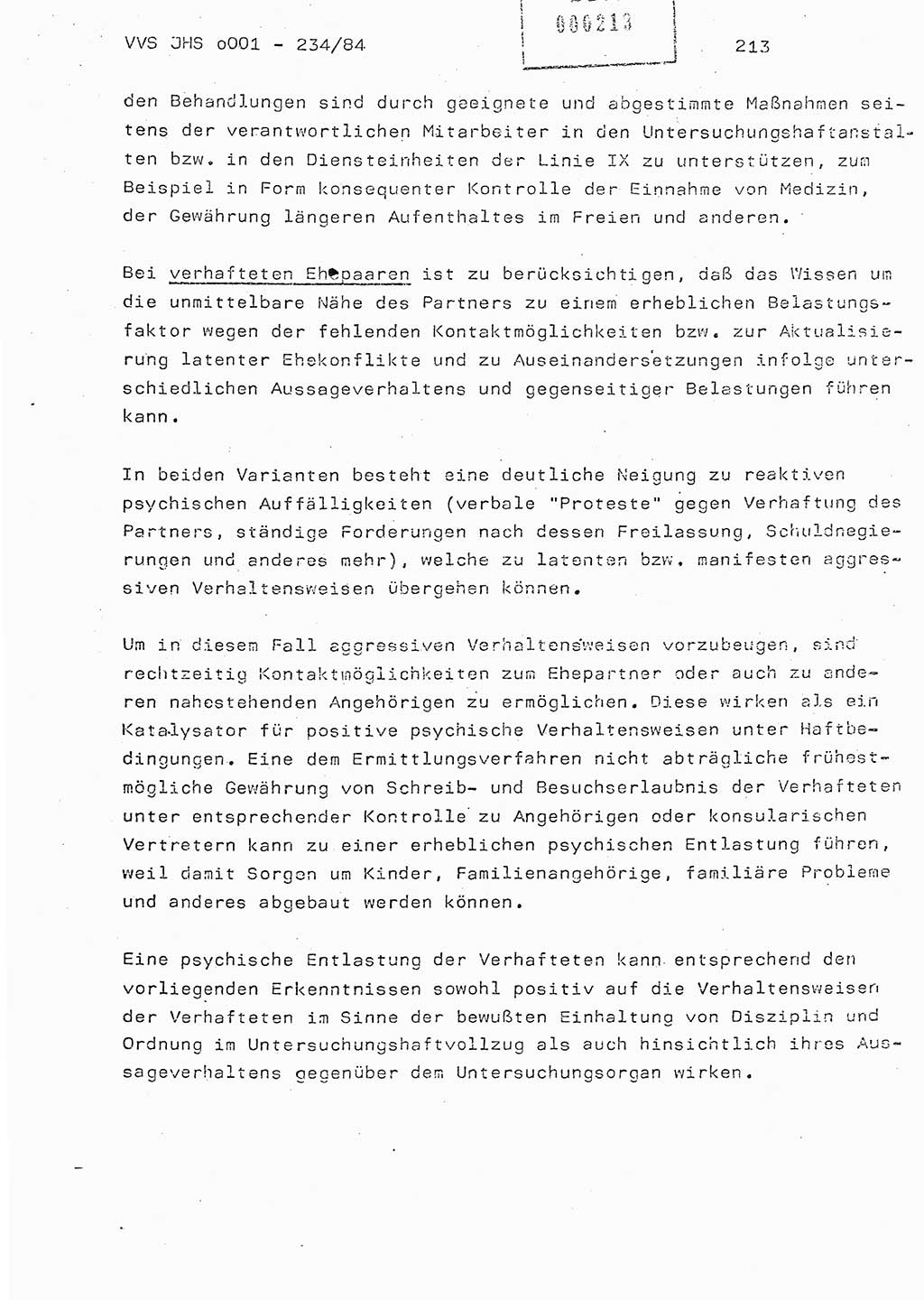 Dissertation Oberst Siegfried Rataizick (Abt. ⅩⅣ), Oberstleutnant Volkmar Heinz (Abt. ⅩⅣ), Oberstleutnant Werner Stein (HA Ⅸ), Hauptmann Heinz Conrad (JHS), Ministerium für Staatssicherheit (MfS) [Deutsche Demokratische Republik (DDR)], Juristische Hochschule (JHS), Vertrauliche Verschlußsache (VVS) o001-234/84, Potsdam 1984, Seite 213 (Diss. MfS DDR JHS VVS o001-234/84 1984, S. 213)