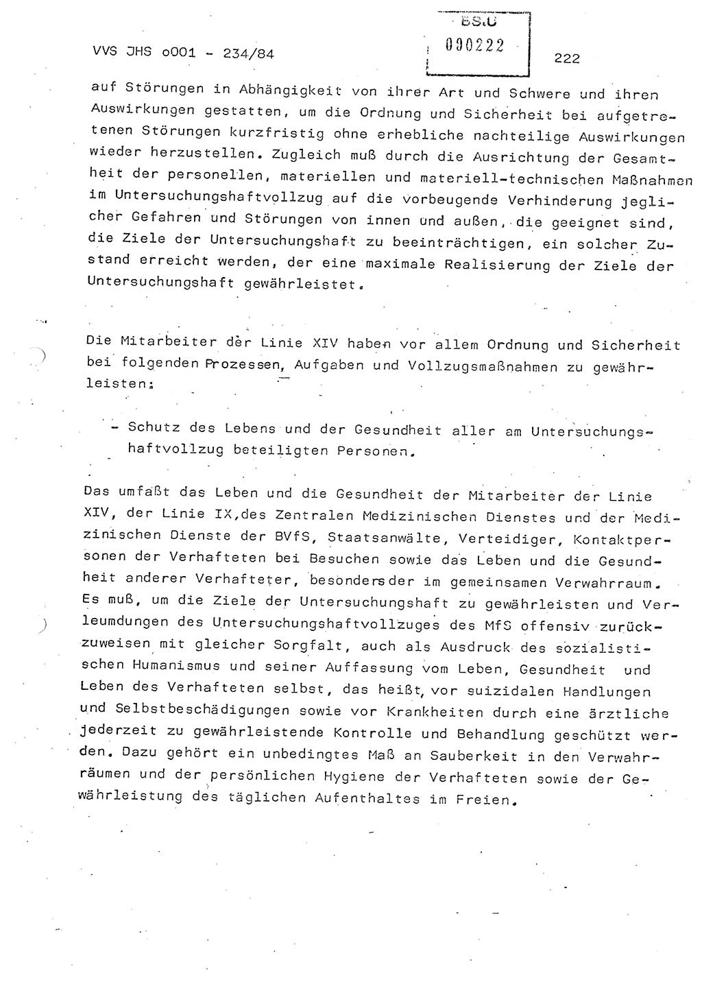 Dissertation Oberst Siegfried Rataizick (Abt. ⅩⅣ), Oberstleutnant Volkmar Heinz (Abt. ⅩⅣ), Oberstleutnant Werner Stein (HA Ⅸ), Hauptmann Heinz Conrad (JHS), Ministerium für Staatssicherheit (MfS) [Deutsche Demokratische Republik (DDR)], Juristische Hochschule (JHS), Vertrauliche Verschlußsache (VVS) o001-234/84, Potsdam 1984, Seite 222 (Diss. MfS DDR JHS VVS o001-234/84 1984, S. 222)
