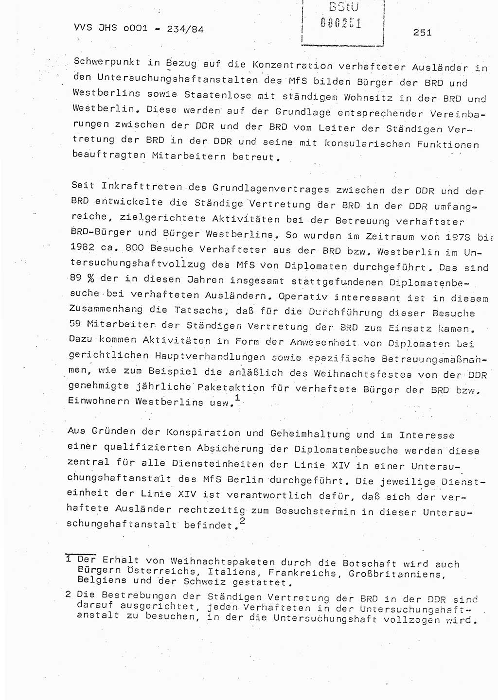 Dissertation Oberst Siegfried Rataizick (Abt. ⅩⅣ), Oberstleutnant Volkmar Heinz (Abt. ⅩⅣ), Oberstleutnant Werner Stein (HA Ⅸ), Hauptmann Heinz Conrad (JHS), Ministerium für Staatssicherheit (MfS) [Deutsche Demokratische Republik (DDR)], Juristische Hochschule (JHS), Vertrauliche Verschlußsache (VVS) o001-234/84, Potsdam 1984, Seite 251 (Diss. MfS DDR JHS VVS o001-234/84 1984, S. 251)