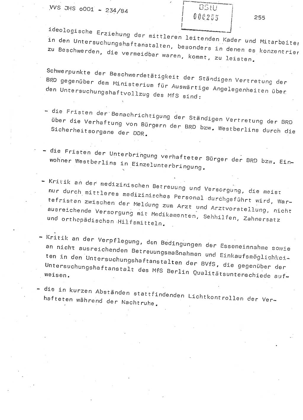 Dissertation Oberst Siegfried Rataizick (Abt. ⅩⅣ), Oberstleutnant Volkmar Heinz (Abt. ⅩⅣ), Oberstleutnant Werner Stein (HA Ⅸ), Hauptmann Heinz Conrad (JHS), Ministerium für Staatssicherheit (MfS) [Deutsche Demokratische Republik (DDR)], Juristische Hochschule (JHS), Vertrauliche Verschlußsache (VVS) o001-234/84, Potsdam 1984, Seite 255 (Diss. MfS DDR JHS VVS o001-234/84 1984, S. 255)