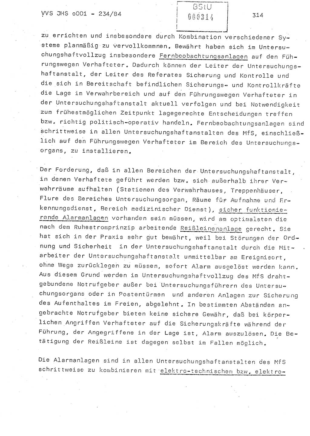 Dissertation Oberst Siegfried Rataizick (Abt. ⅩⅣ), Oberstleutnant Volkmar Heinz (Abt. ⅩⅣ), Oberstleutnant Werner Stein (HA Ⅸ), Hauptmann Heinz Conrad (JHS), Ministerium für Staatssicherheit (MfS) [Deutsche Demokratische Republik (DDR)], Juristische Hochschule (JHS), Vertrauliche Verschlußsache (VVS) o001-234/84, Potsdam 1984, Seite 314 (Diss. MfS DDR JHS VVS o001-234/84 1984, S. 314)