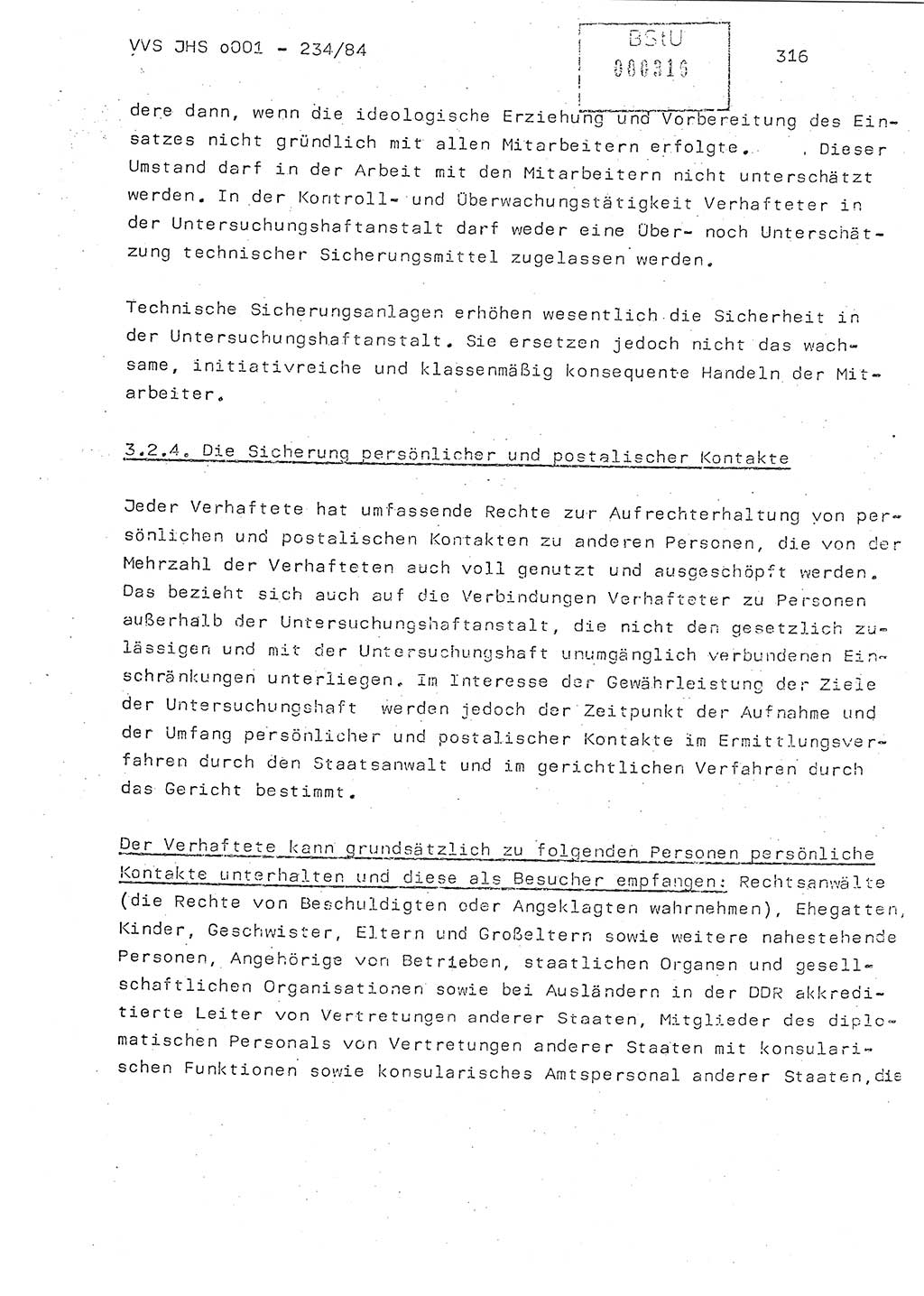 Dissertation Oberst Siegfried Rataizick (Abt. ⅩⅣ), Oberstleutnant Volkmar Heinz (Abt. ⅩⅣ), Oberstleutnant Werner Stein (HA Ⅸ), Hauptmann Heinz Conrad (JHS), Ministerium für Staatssicherheit (MfS) [Deutsche Demokratische Republik (DDR)], Juristische Hochschule (JHS), Vertrauliche Verschlußsache (VVS) o001-234/84, Potsdam 1984, Seite 316 (Diss. MfS DDR JHS VVS o001-234/84 1984, S. 316)