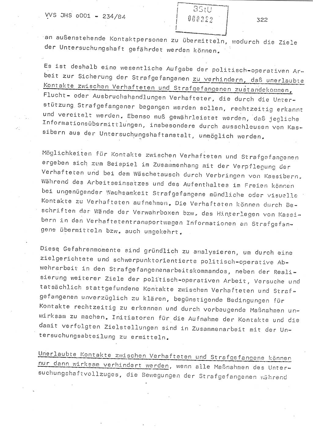 Dissertation Oberst Siegfried Rataizick (Abt. ⅩⅣ), Oberstleutnant Volkmar Heinz (Abt. ⅩⅣ), Oberstleutnant Werner Stein (HA Ⅸ), Hauptmann Heinz Conrad (JHS), Ministerium für Staatssicherheit (MfS) [Deutsche Demokratische Republik (DDR)], Juristische Hochschule (JHS), Vertrauliche Verschlußsache (VVS) o001-234/84, Potsdam 1984, Seite 322 (Diss. MfS DDR JHS VVS o001-234/84 1984, S. 322)