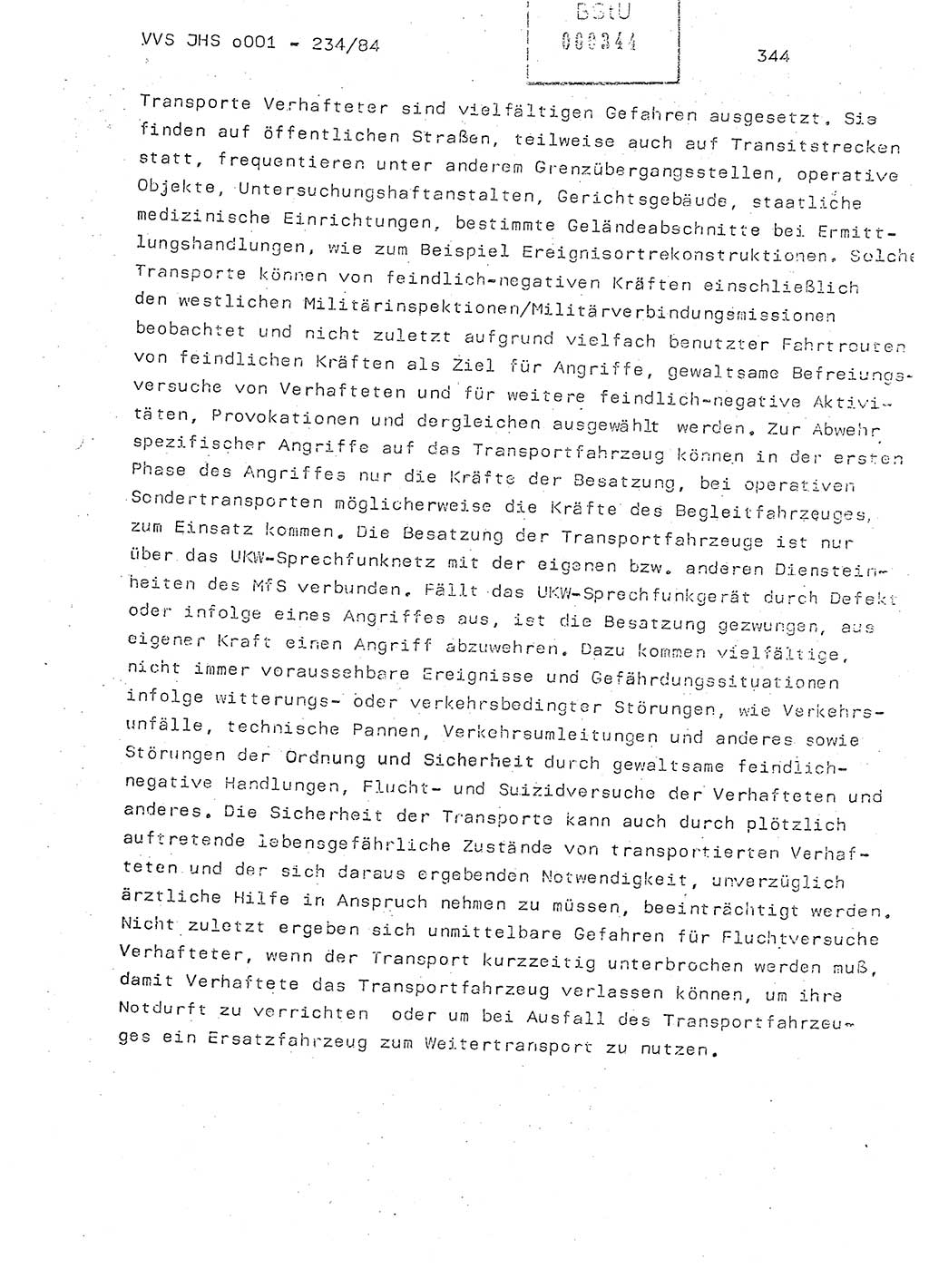 Dissertation Oberst Siegfried Rataizick (Abt. ⅩⅣ), Oberstleutnant Volkmar Heinz (Abt. ⅩⅣ), Oberstleutnant Werner Stein (HA Ⅸ), Hauptmann Heinz Conrad (JHS), Ministerium für Staatssicherheit (MfS) [Deutsche Demokratische Republik (DDR)], Juristische Hochschule (JHS), Vertrauliche Verschlußsache (VVS) o001-234/84, Potsdam 1984, Seite 344 (Diss. MfS DDR JHS VVS o001-234/84 1984, S. 344)