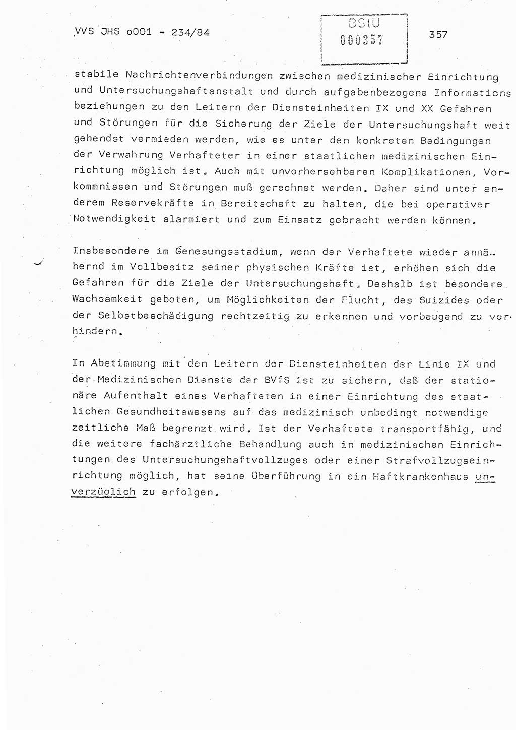 Dissertation Oberst Siegfried Rataizick (Abt. ⅩⅣ), Oberstleutnant Volkmar Heinz (Abt. ⅩⅣ), Oberstleutnant Werner Stein (HA Ⅸ), Hauptmann Heinz Conrad (JHS), Ministerium für Staatssicherheit (MfS) [Deutsche Demokratische Republik (DDR)], Juristische Hochschule (JHS), Vertrauliche Verschlußsache (VVS) o001-234/84, Potsdam 1984, Seite 357 (Diss. MfS DDR JHS VVS o001-234/84 1984, S. 357)