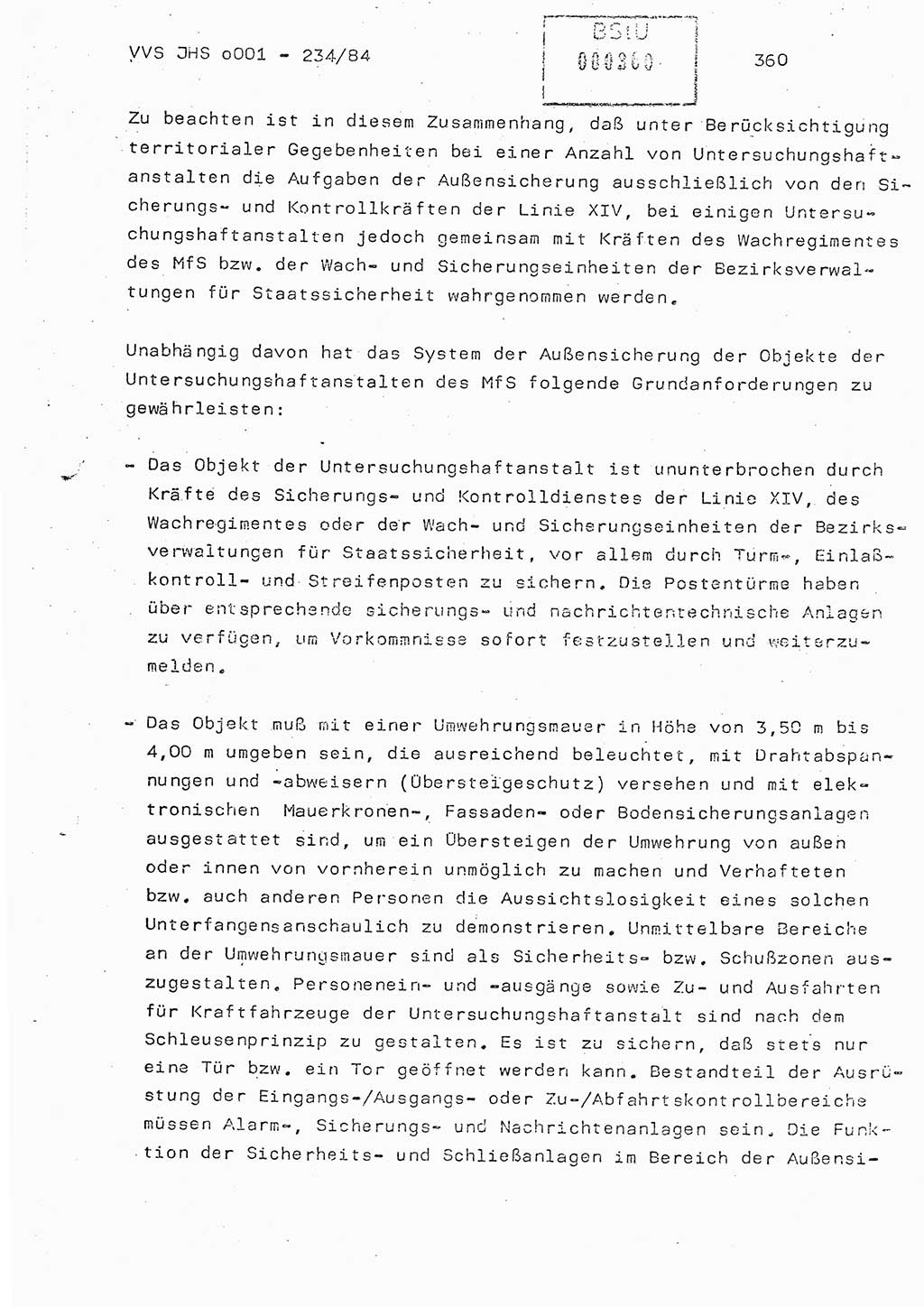 Dissertation Oberst Siegfried Rataizick (Abt. ⅩⅣ), Oberstleutnant Volkmar Heinz (Abt. ⅩⅣ), Oberstleutnant Werner Stein (HA Ⅸ), Hauptmann Heinz Conrad (JHS), Ministerium für Staatssicherheit (MfS) [Deutsche Demokratische Republik (DDR)], Juristische Hochschule (JHS), Vertrauliche Verschlußsache (VVS) o001-234/84, Potsdam 1984, Seite 360 (Diss. MfS DDR JHS VVS o001-234/84 1984, S. 360)