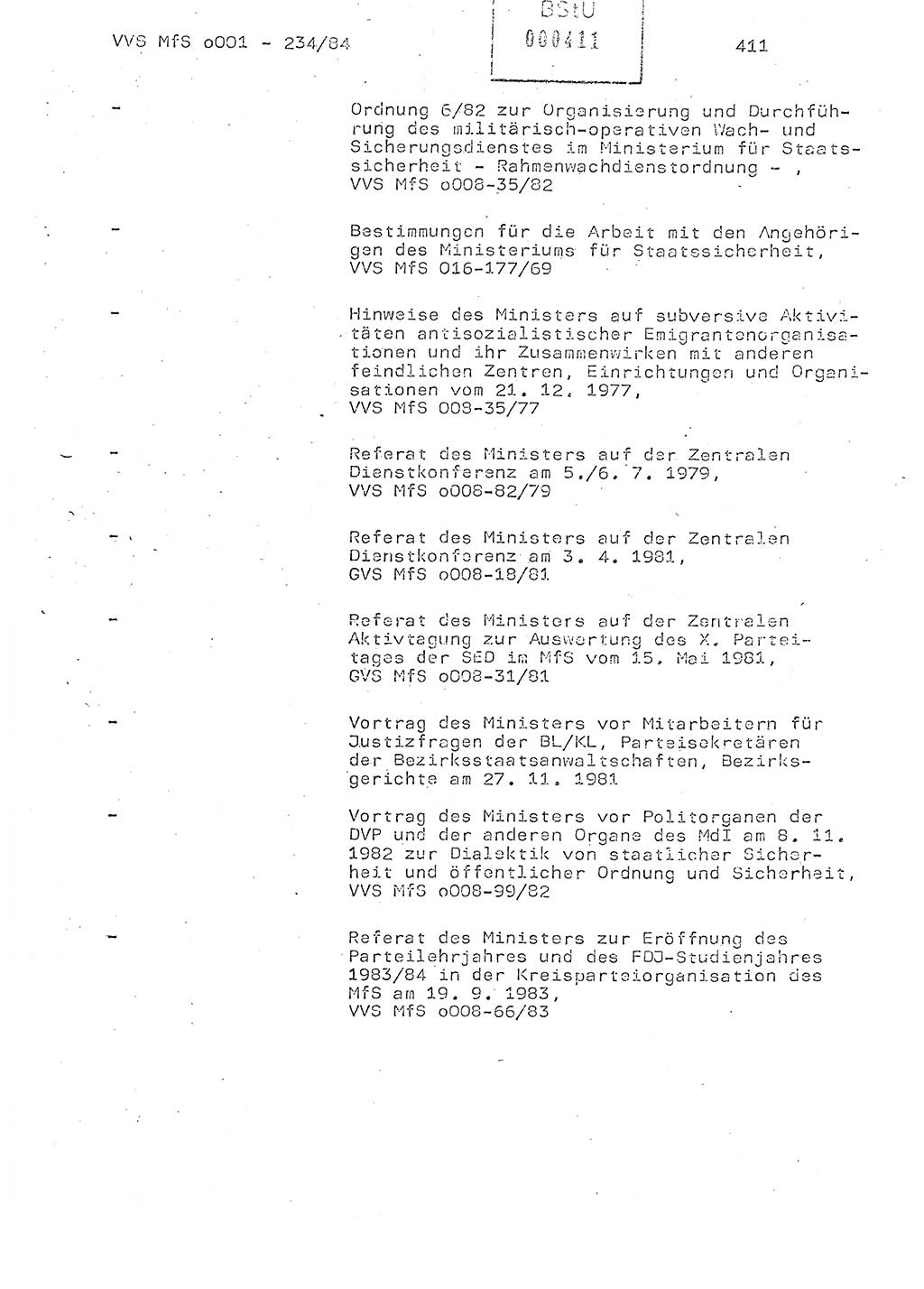 Dissertation Oberst Siegfried Rataizick (Abt. ⅩⅣ), Oberstleutnant Volkmar Heinz (Abt. ⅩⅣ), Oberstleutnant Werner Stein (HA Ⅸ), Hauptmann Heinz Conrad (JHS), Ministerium für Staatssicherheit (MfS) [Deutsche Demokratische Republik (DDR)], Juristische Hochschule (JHS), Vertrauliche Verschlußsache (VVS) o001-234/84, Potsdam 1984, Seite 411 (Diss. MfS DDR JHS VVS o001-234/84 1984, S. 411)
