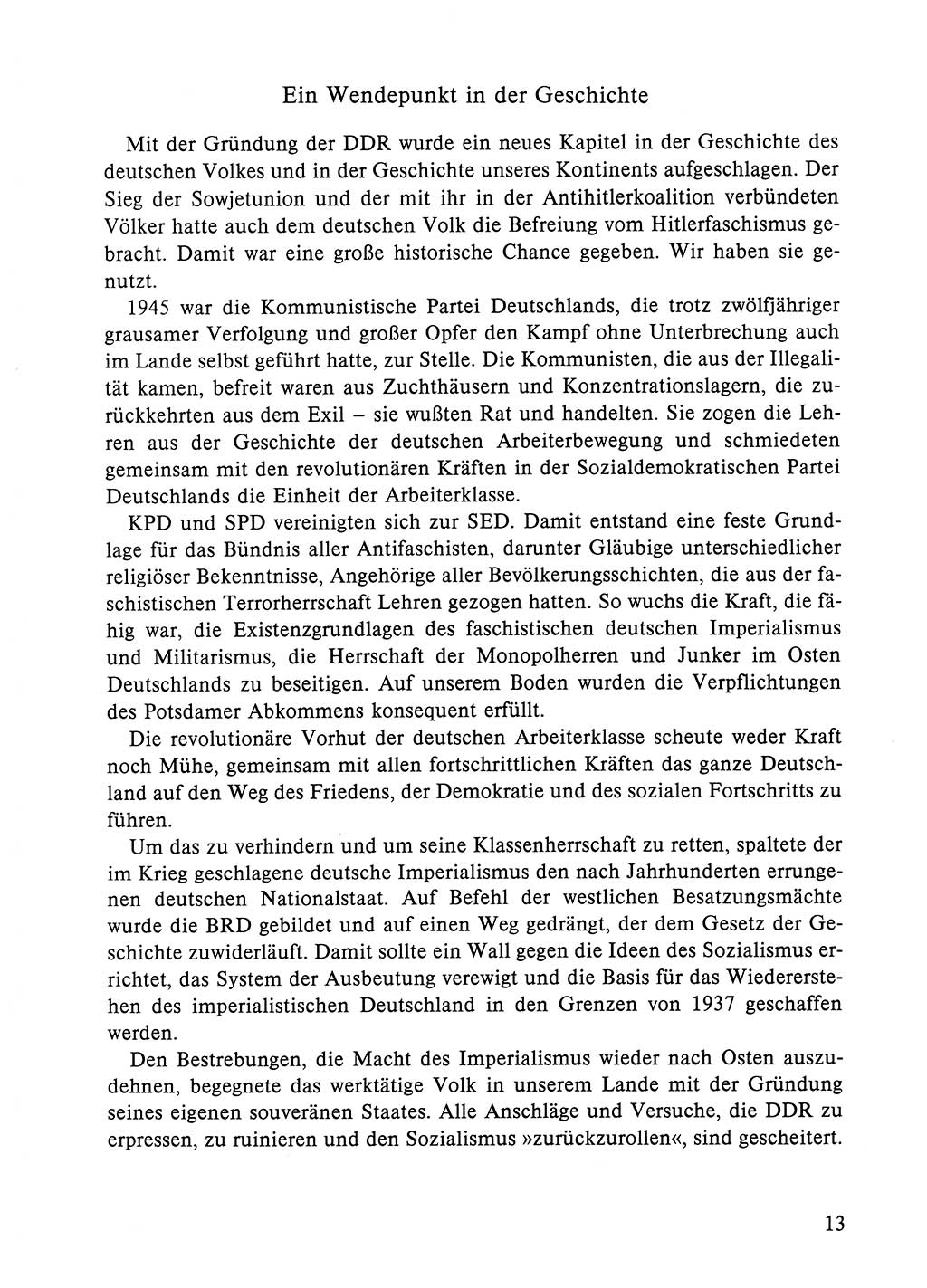 Dokumente der Sozialistischen Einheitspartei Deutschlands (SED) [Deutsche Demokratische Republik (DDR)] 1984-1985, Seite 13 (Dok. SED DDR 1984-1985, S. 13)