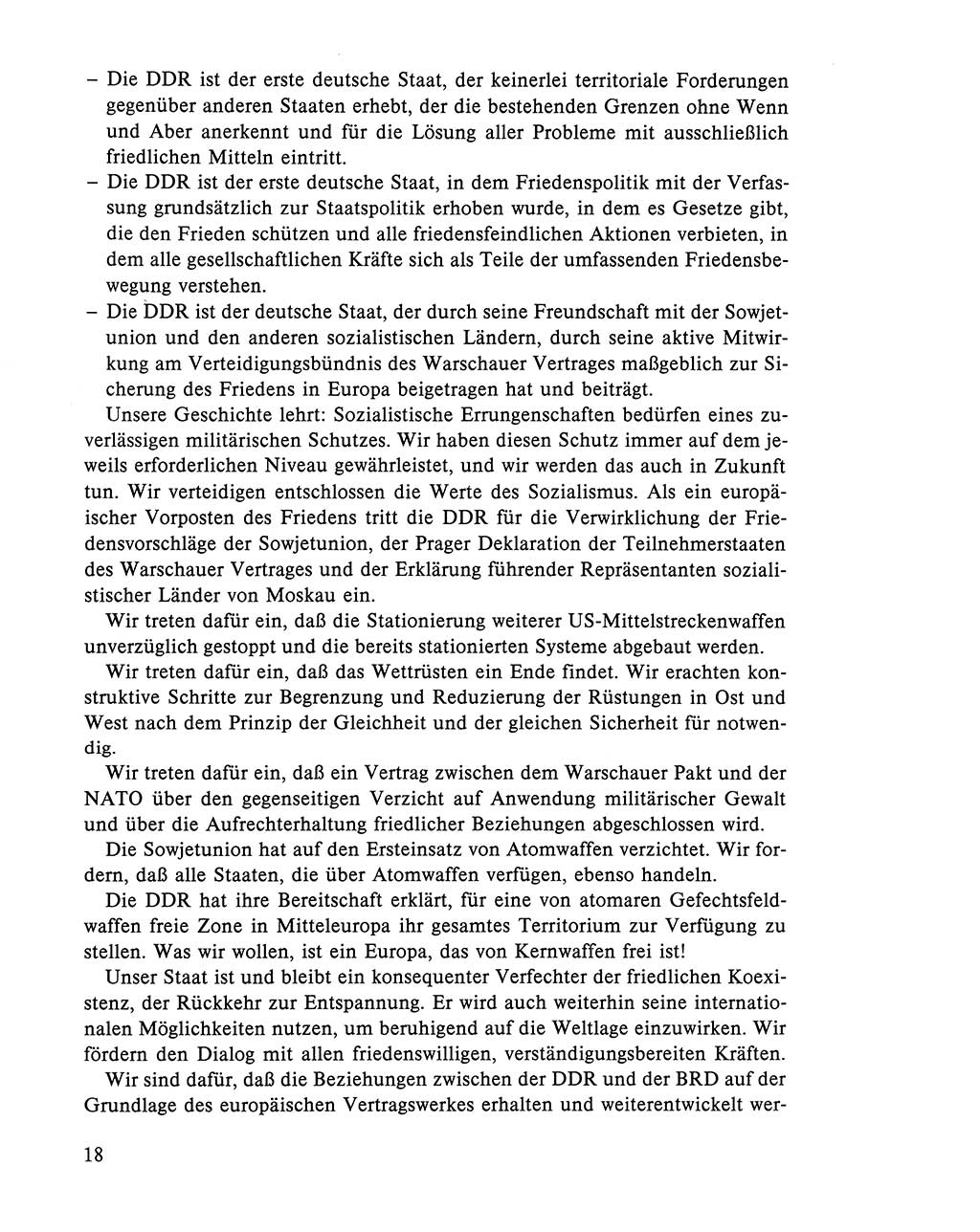 Dokumente der Sozialistischen Einheitspartei Deutschlands (SED) [Deutsche Demokratische Republik (DDR)] 1984-1985, Seite 18 (Dok. SED DDR 1984-1985, S. 18)