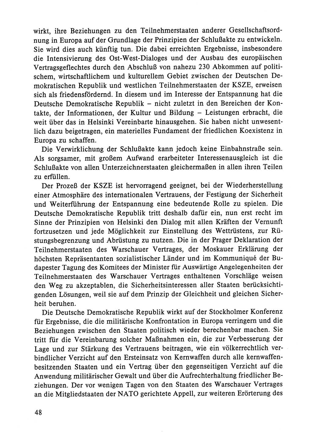 Dokumente der Sozialistischen Einheitspartei Deutschlands (SED) [Deutsche Demokratische Republik (DDR)] 1984-1985, Seite 48 (Dok. SED DDR 1984-1985, S. 48)