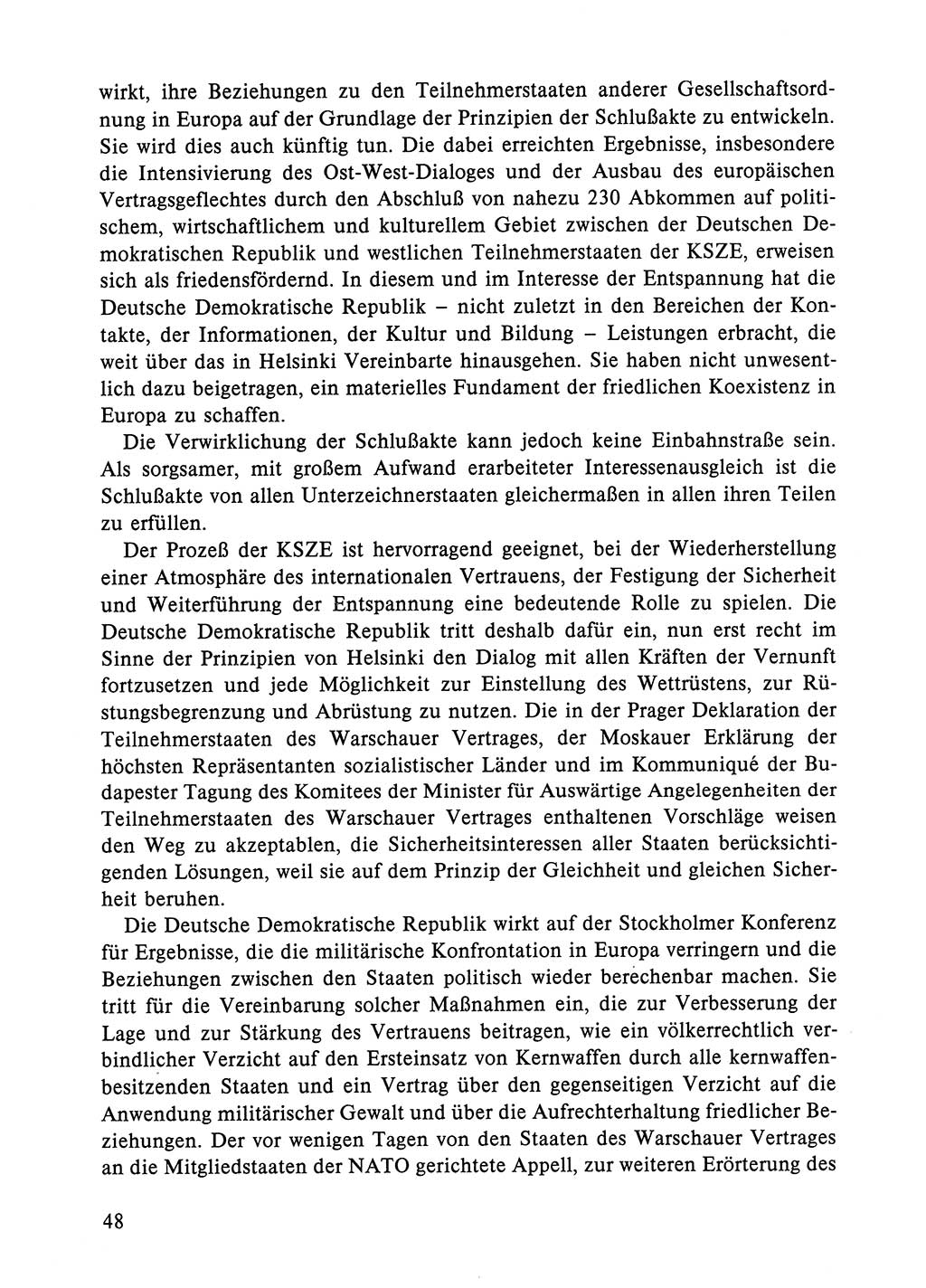 Dokumente der Sozialistischen Einheitspartei Deutschlands (SED) [Deutsche Demokratische Republik (DDR)] 1984-1985, Seite 48 (Dok. SED DDR 1984-1985, S. 48)