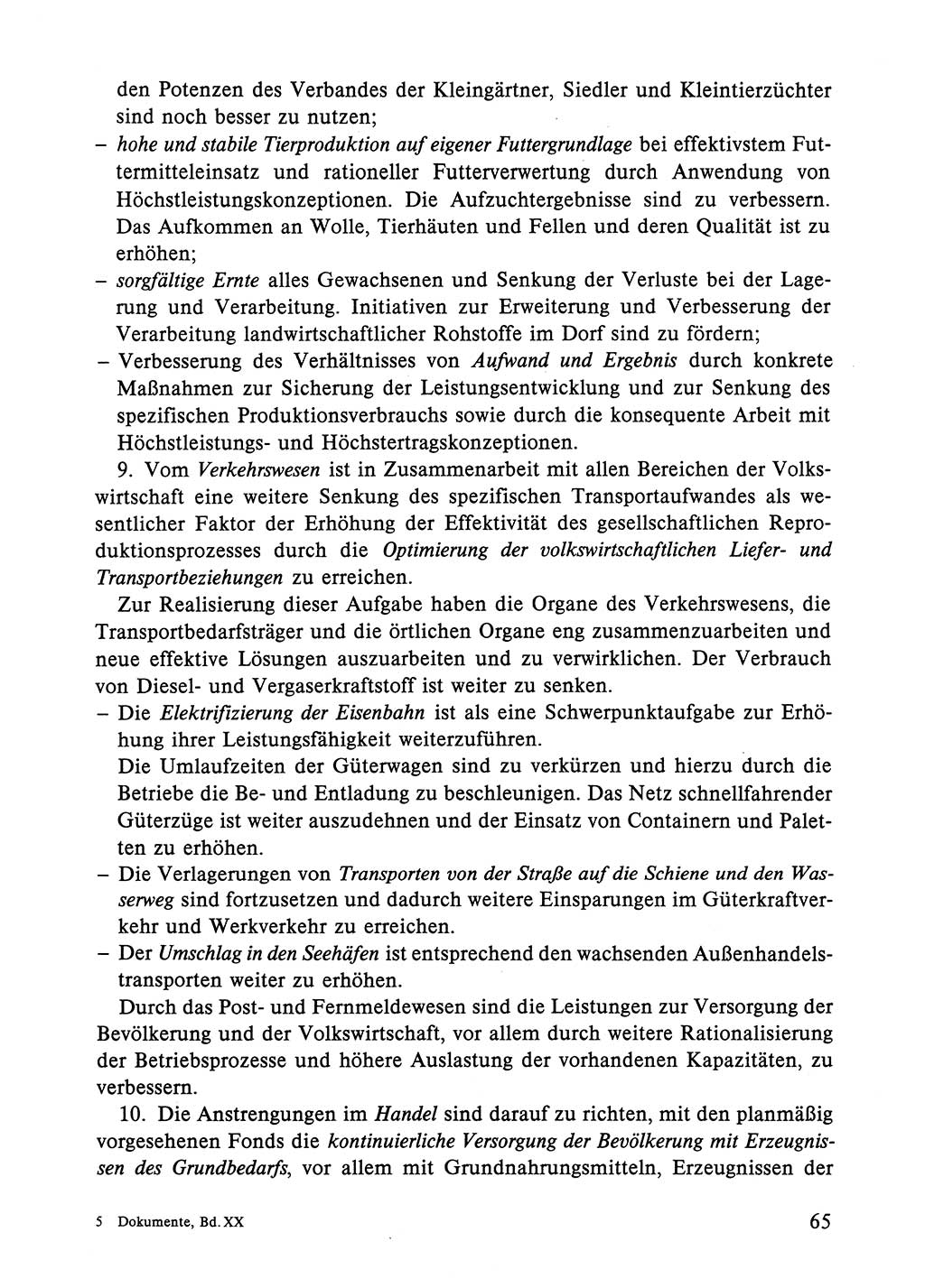 Dokumente der Sozialistischen Einheitspartei Deutschlands (SED) [Deutsche Demokratische Republik (DDR)] 1984-1985, Seite 65 (Dok. SED DDR 1984-1985, S. 65)