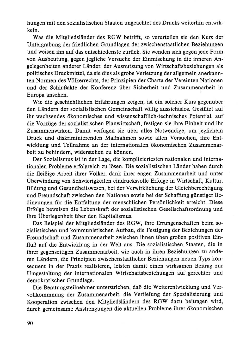Dokumente der Sozialistischen Einheitspartei Deutschlands (SED) [Deutsche Demokratische Republik (DDR)] 1984-1985, Seite 90 (Dok. SED DDR 1984-1985, S. 90)