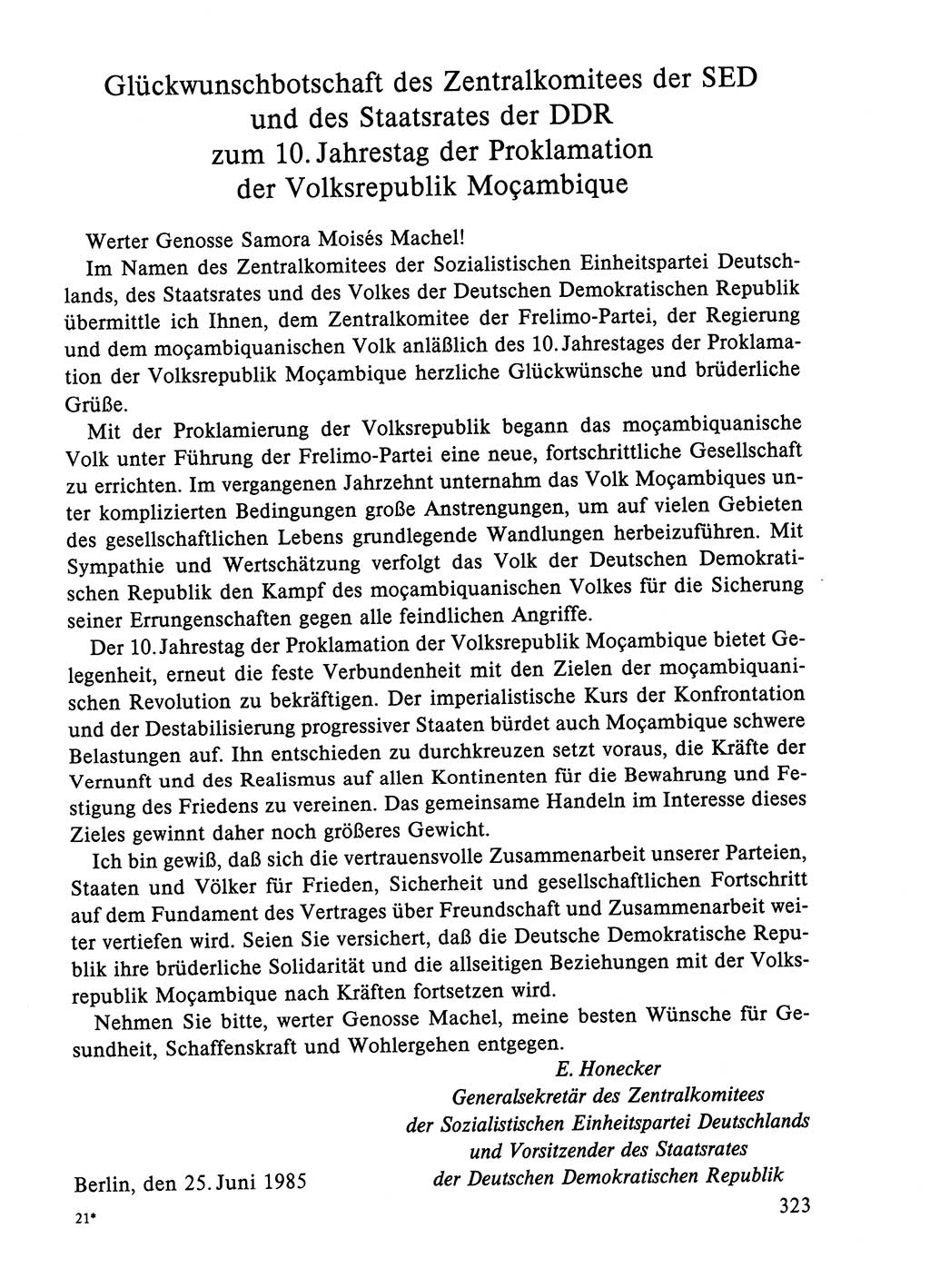 Dokumente der Sozialistischen Einheitspartei Deutschlands (SED) [Deutsche Demokratische Republik (DDR)] 1984-1985, Seite 104 (Dok. SED DDR 1984-1985, S. 104)