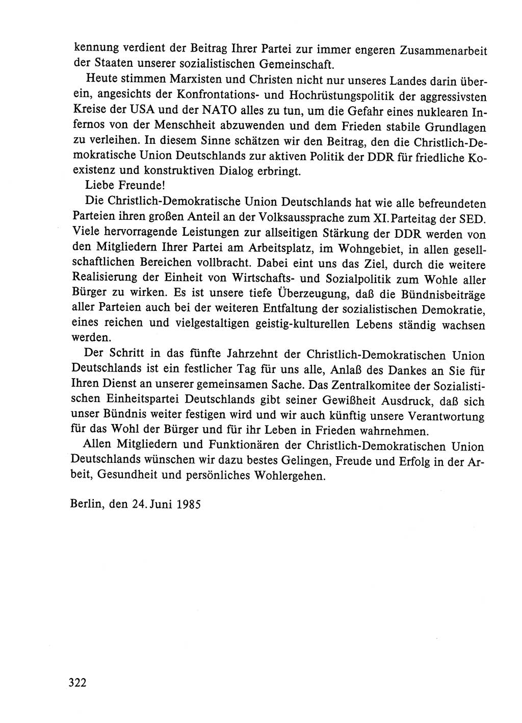 Dokumente der Sozialistischen Einheitspartei Deutschlands (SED) [Deutsche Demokratische Republik (DDR)] 1984-1985, Seite 105 (Dok. SED DDR 1984-1985, S. 105)