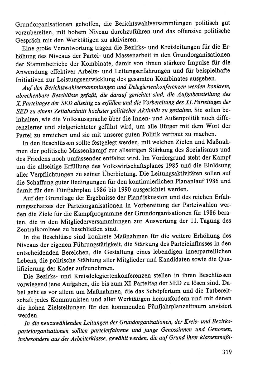Dokumente der Sozialistischen Einheitspartei Deutschlands (SED) [Deutsche Demokratische Republik (DDR)] 1984-1985, Seite 108 (Dok. SED DDR 1984-1985, S. 108)