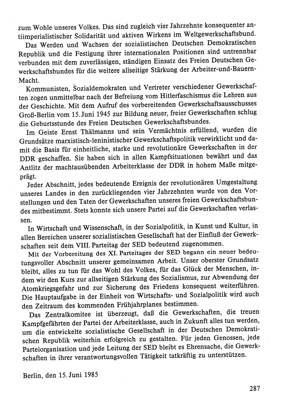 Dokumente der Sozialistischen Einheitspartei Deutschlands (SED) [Deutsche Demokratische Republik (DDR)] 1984-1985, Seite 140 (Dok. SED DDR 1984-1985, S. 140)