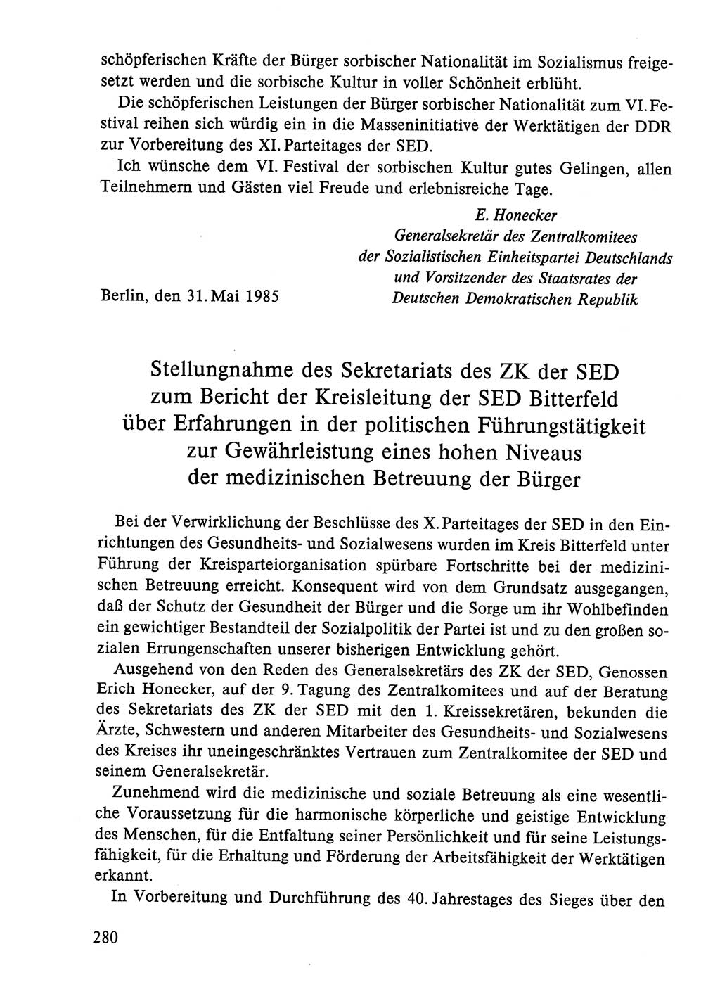 Dokumente der Sozialistischen Einheitspartei Deutschlands (SED) [Deutsche Demokratische Republik (DDR)] 1984-1985, Seite 147 (Dok. SED DDR 1984-1985, S. 147)