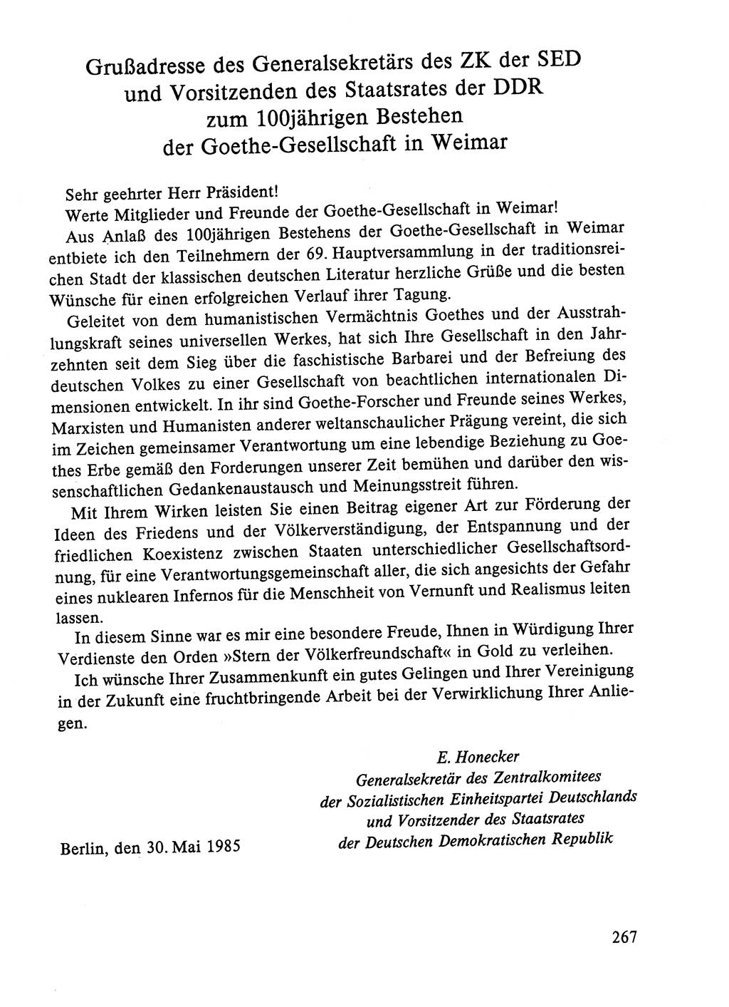 Dokumente der Sozialistischen Einheitspartei Deutschlands (SED) [Deutsche Demokratische Republik (DDR)] 1984-1985, Seite 160 (Dok. SED DDR 1984-1985, S. 160)